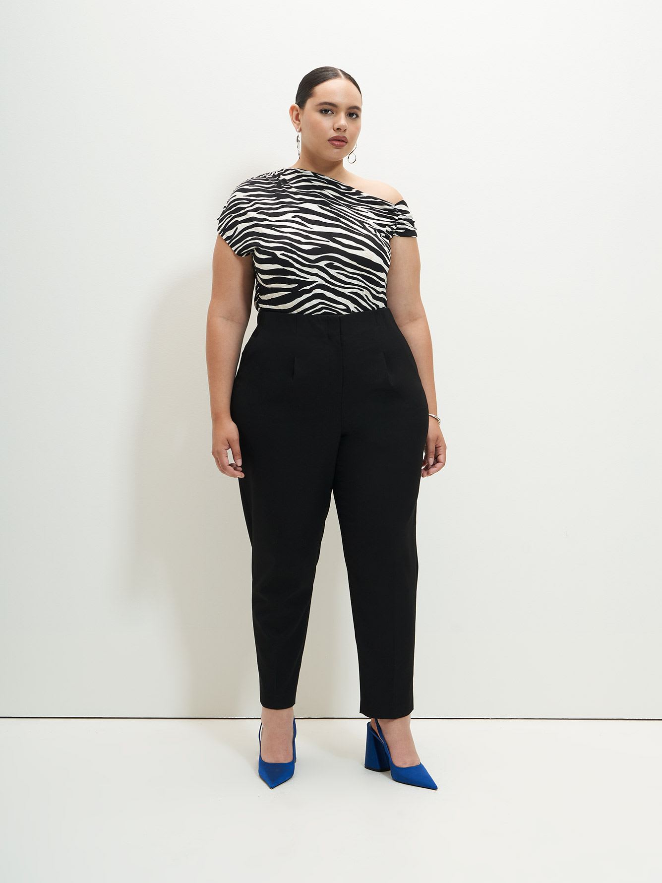 Curvy-Fit High-Waisted Tapered-Leg Pant - Addition Elle