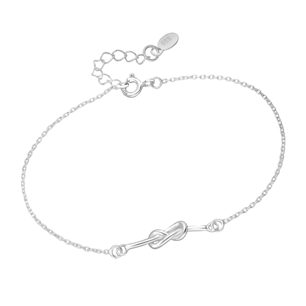 Sterling Silver Love Knot Bracelet by Ag Sterling