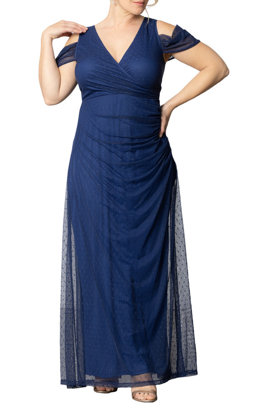 Kiyonna Plus Size Seraphina Mesh Gown (Plus Size)