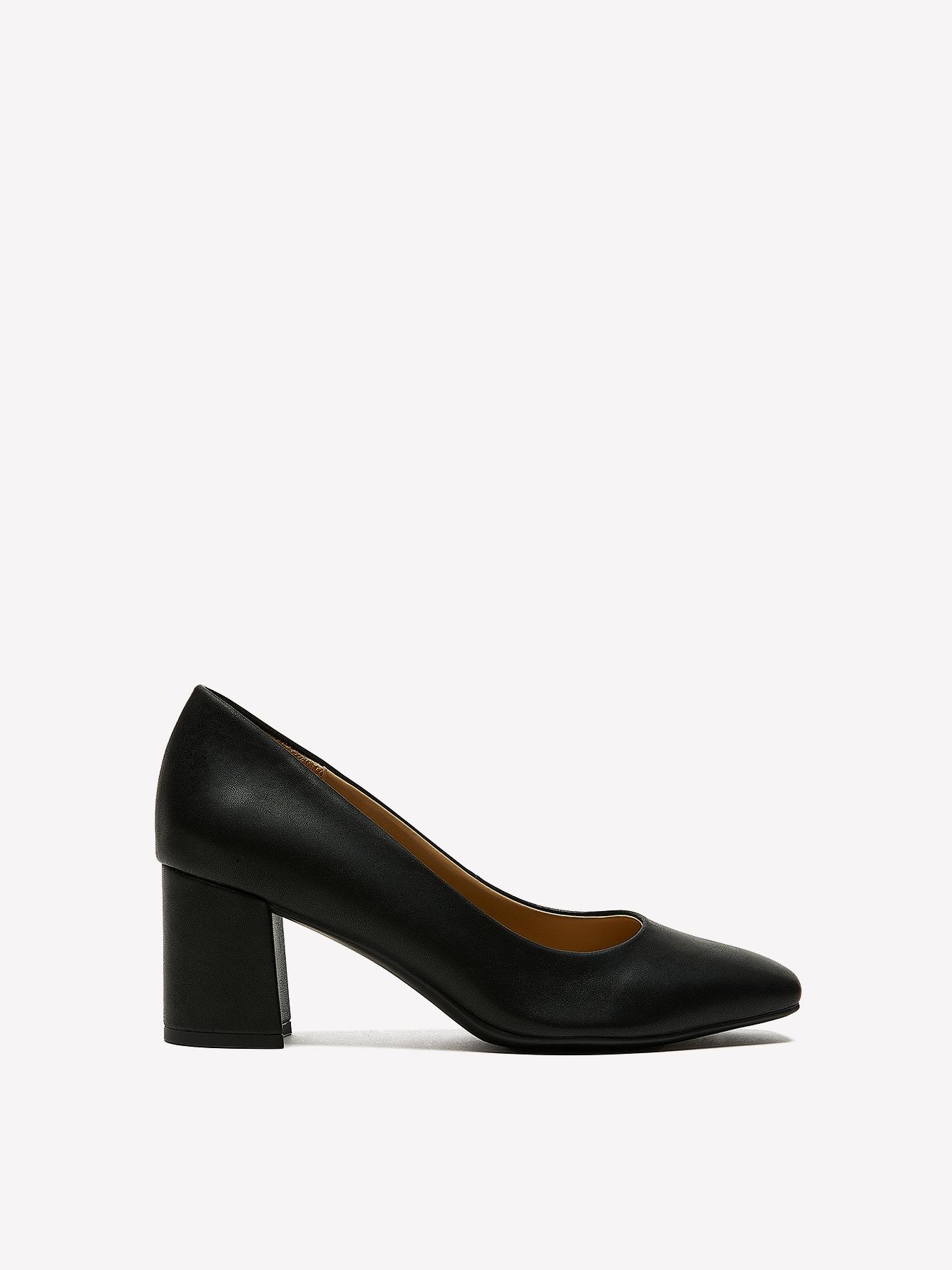 Wide Width, Warner Square Toe Pump with Block Heel - Naturalizer
