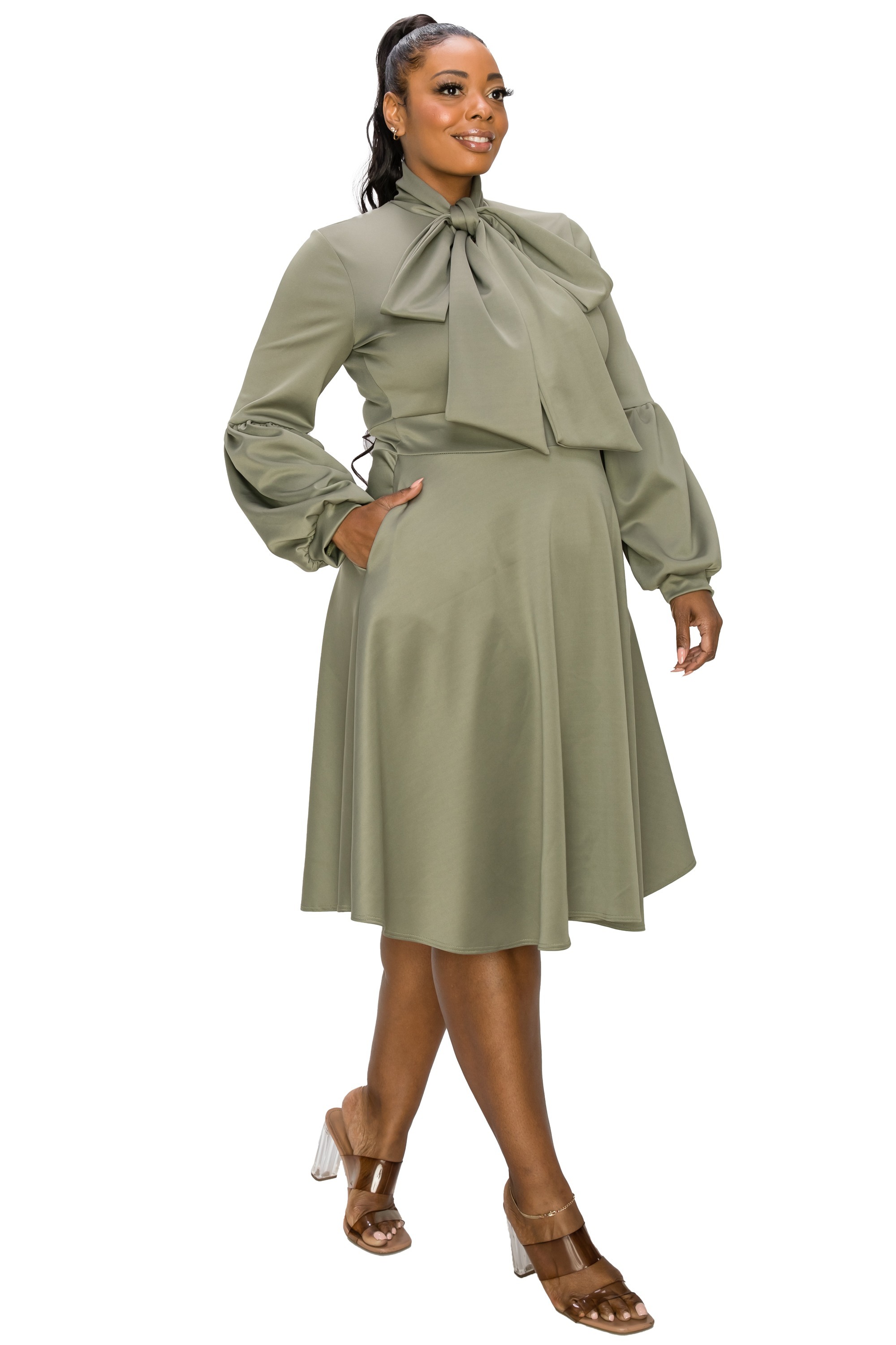 Bekah Flare Pocket Dress - L I V D