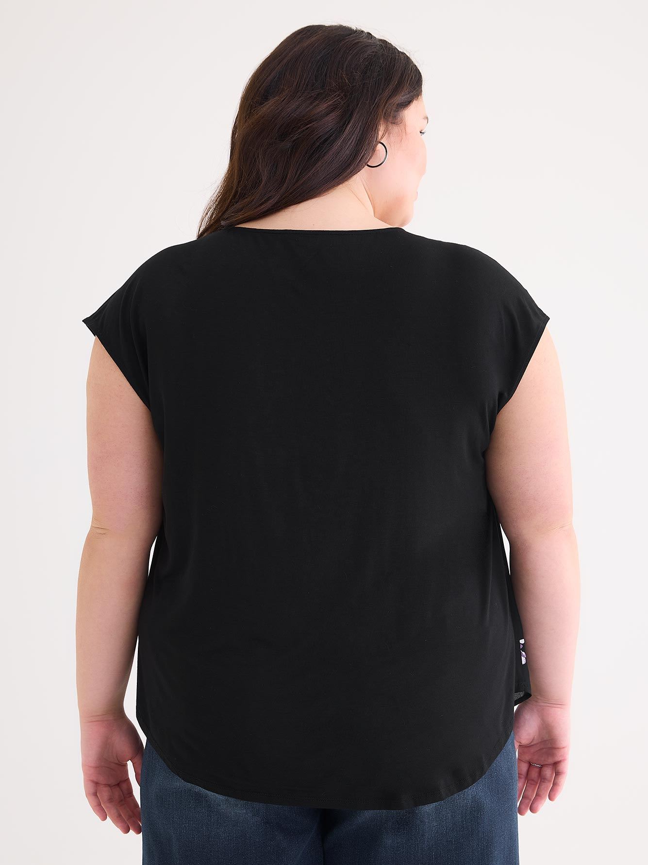 Responsible, Mix-Media A-Line Blouse - PENN. Essentials