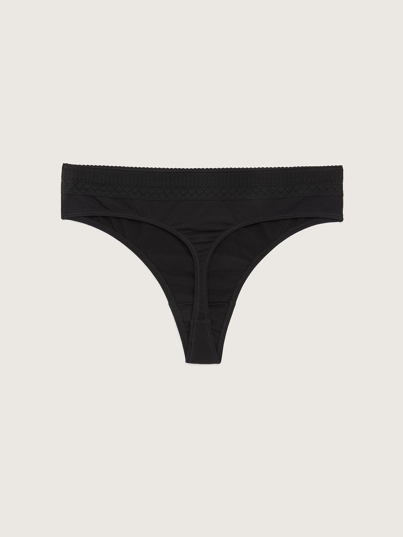 Wide Lace Thong - ti VOGLIO