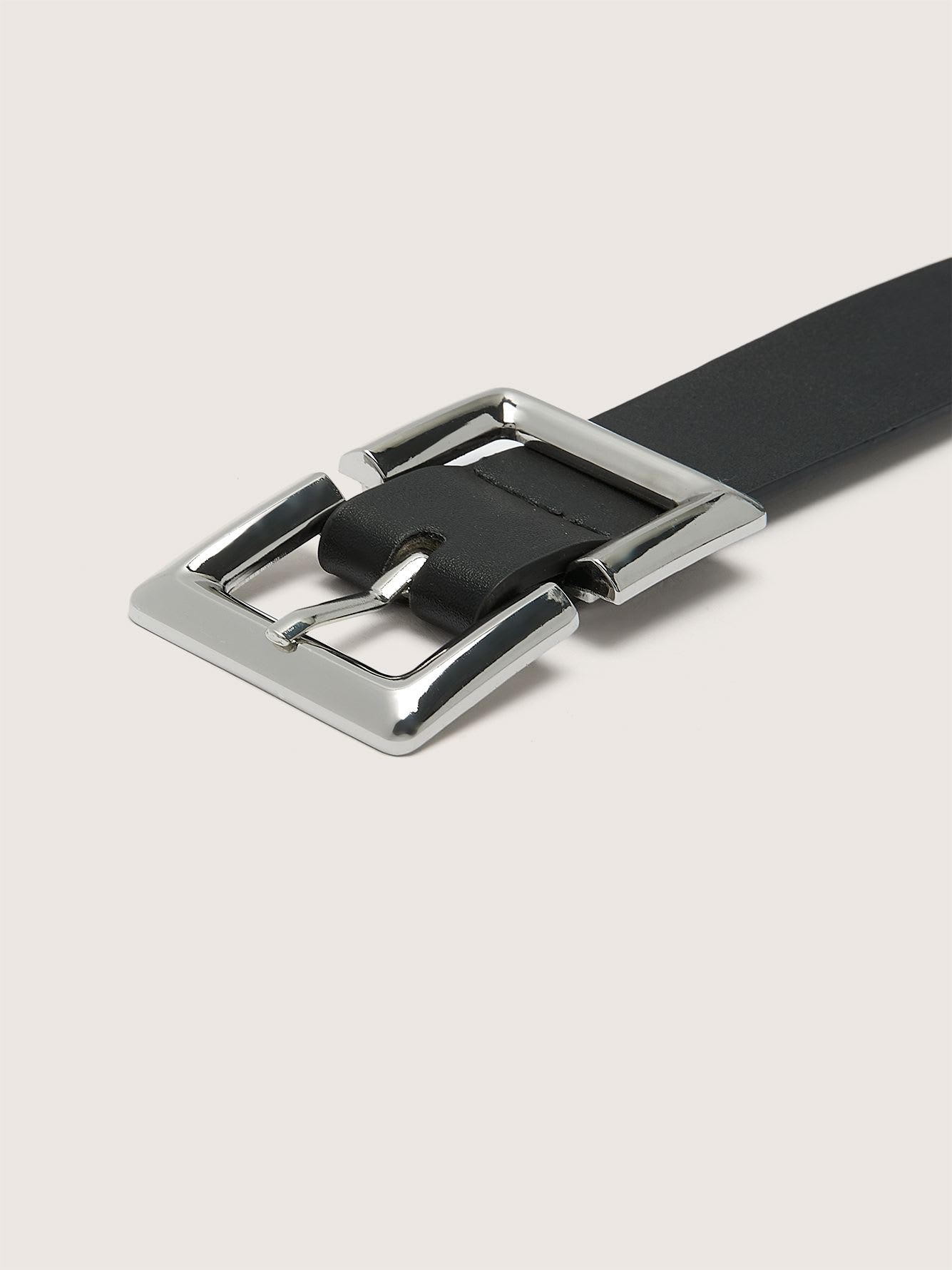 Belt with Double Square Buckle