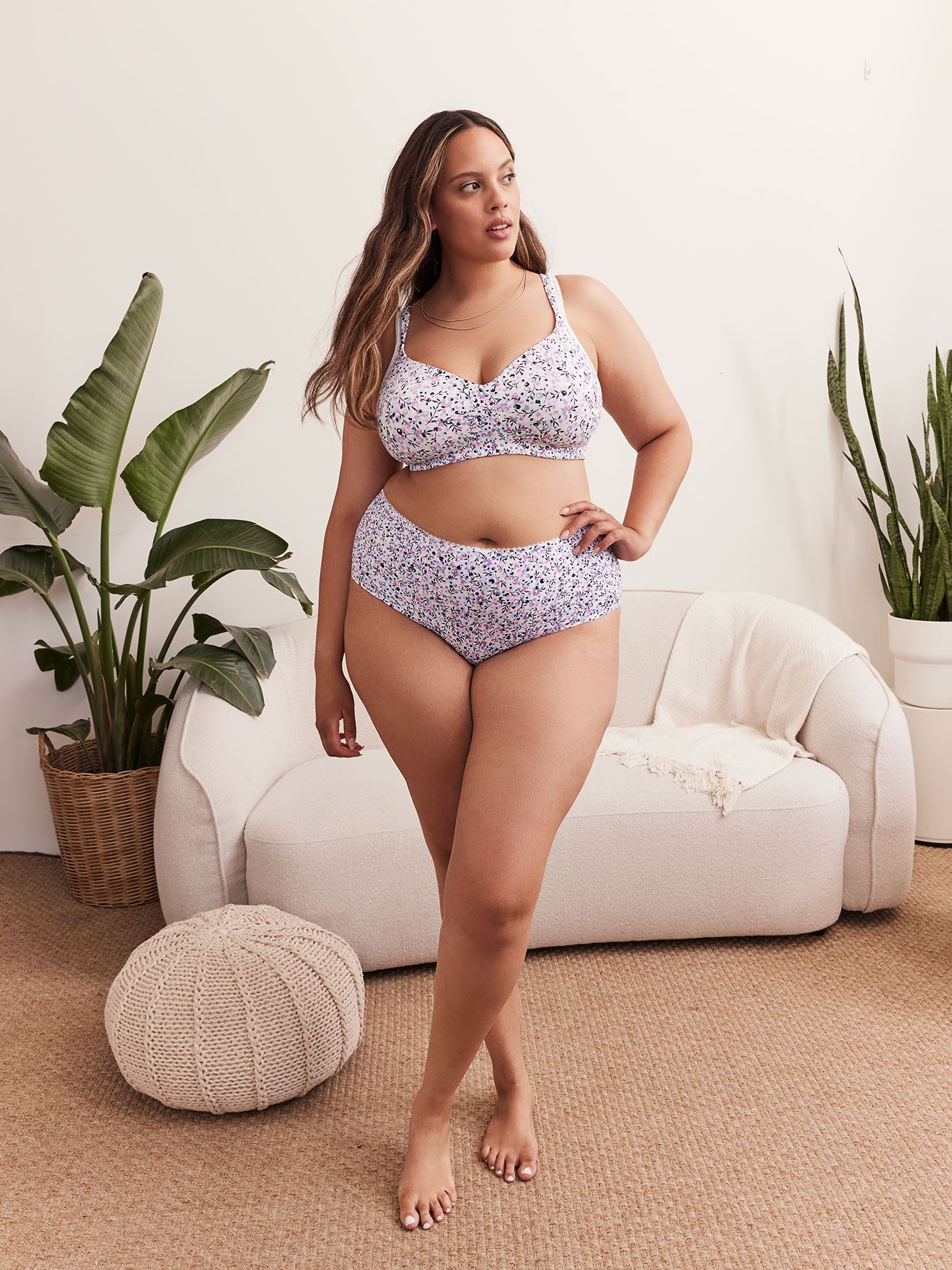 Leafy Berry Microfibre Full Brief - ti Voglio
