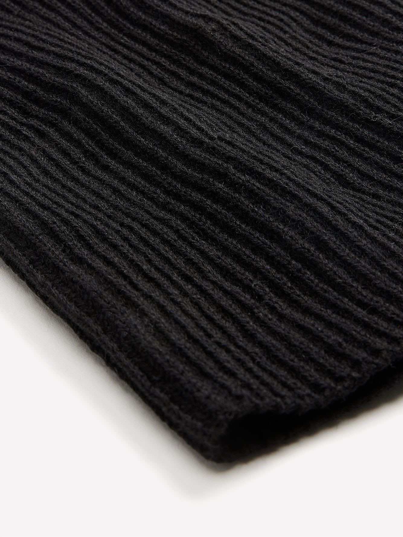 Black Ribbed Balaclava