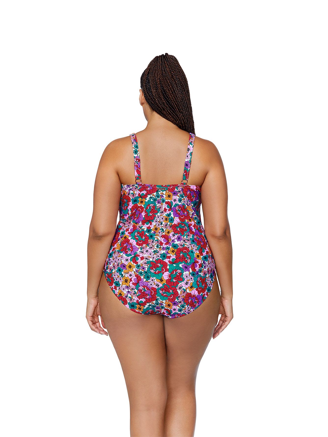 Floral-Print Muna One-Piece Swimsuit - Raisins Curve