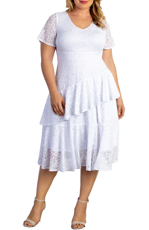 Kiyonna Plus Size Harmony Lace Dress (Plus Size)