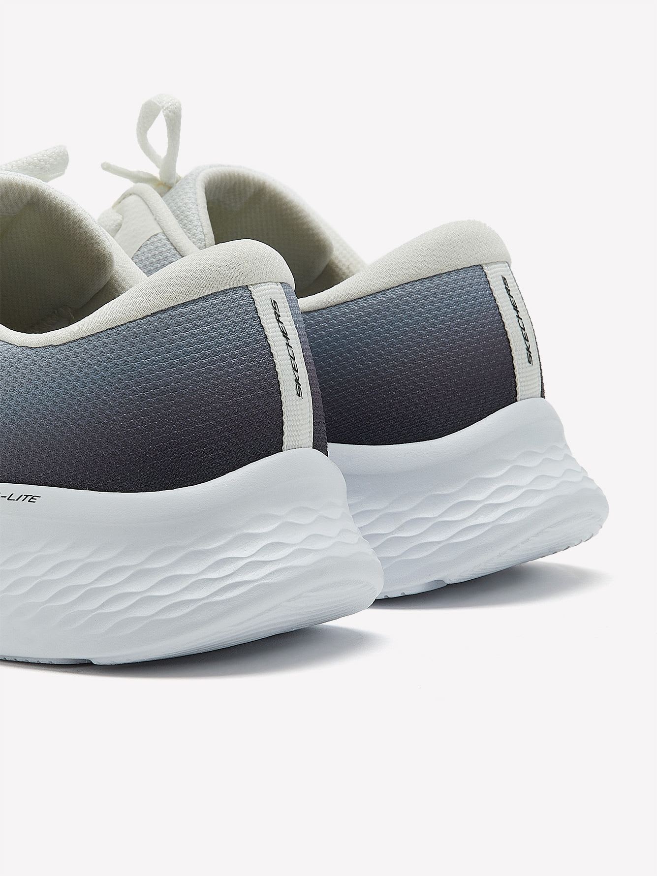 Wide Width, Lace-Up Sneakers in Ombre Mesh with Air-Cooled Memory Foam - Skechers