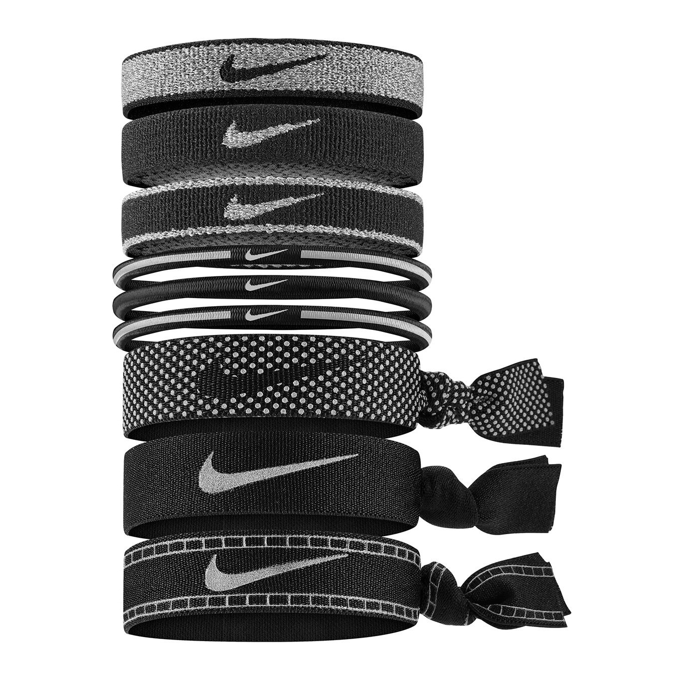 Nike - Reflective Ponytail Holder (Pack Of 9)