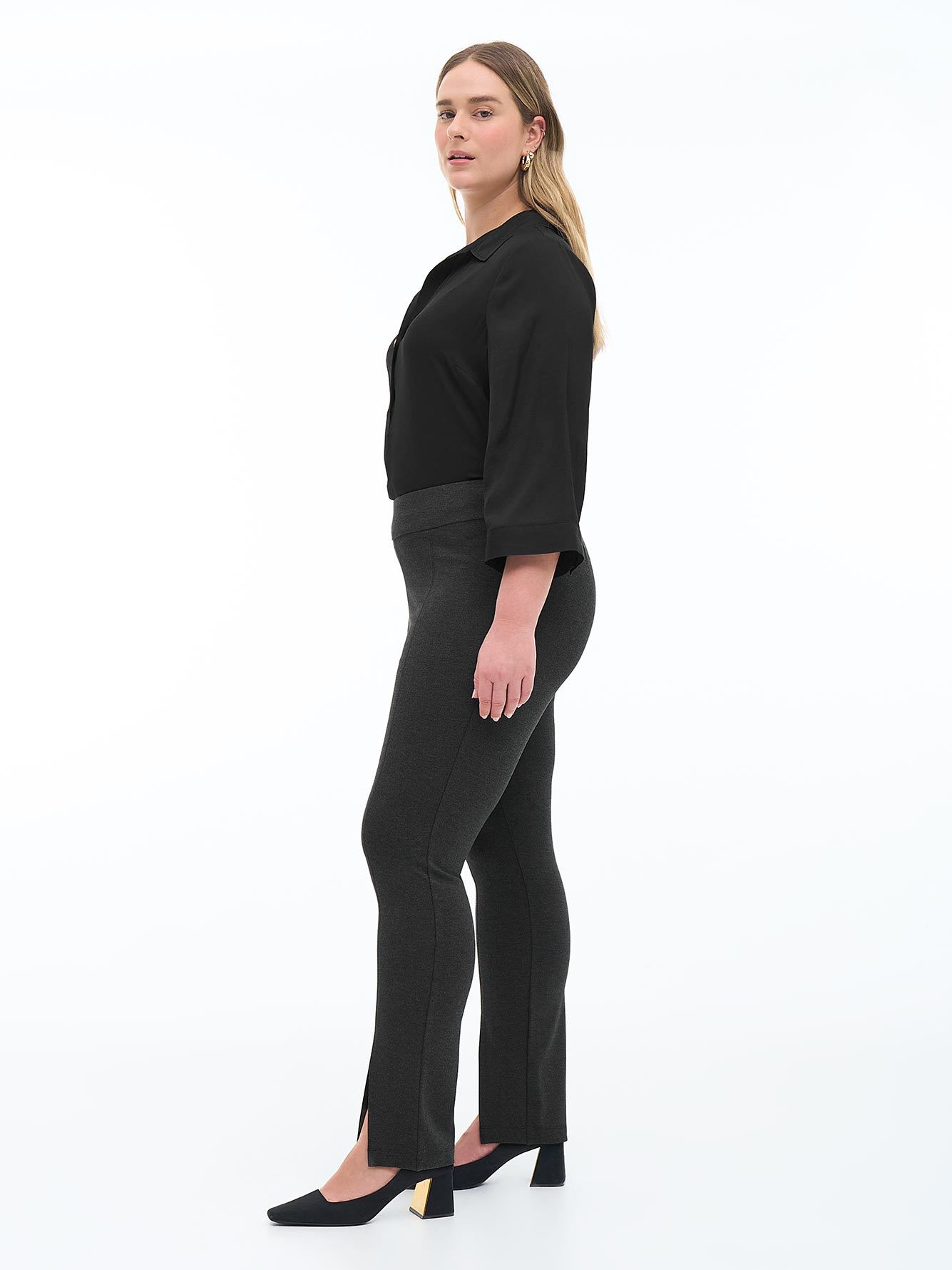 Ponte de Roma Pant with Front Slit - Addition Elle