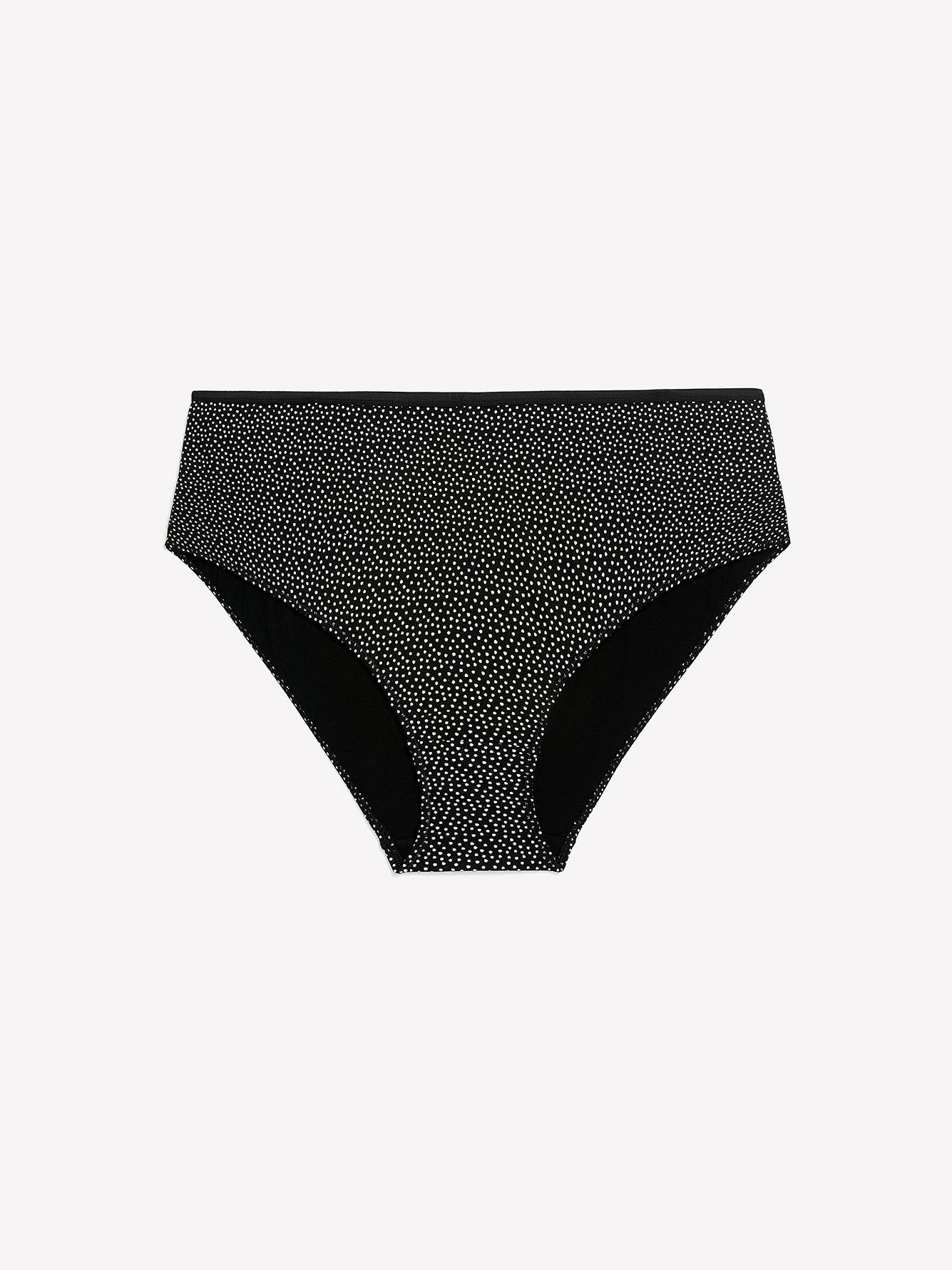 High-Cut Cotton Brief with Polka-Dot Print - ti Voglio