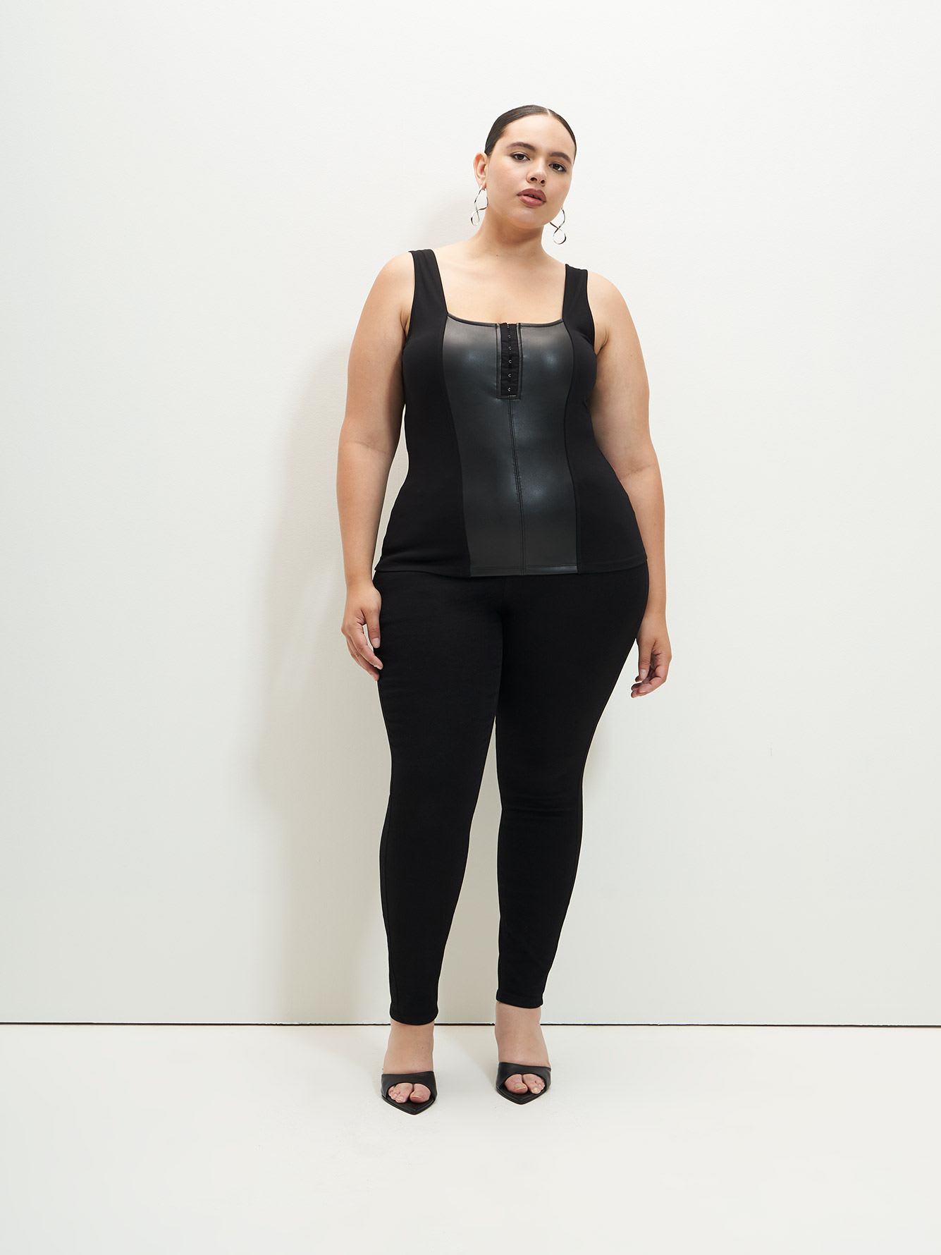 Responsible, Sleeveless Bodycon Knit Top - Addition Elle