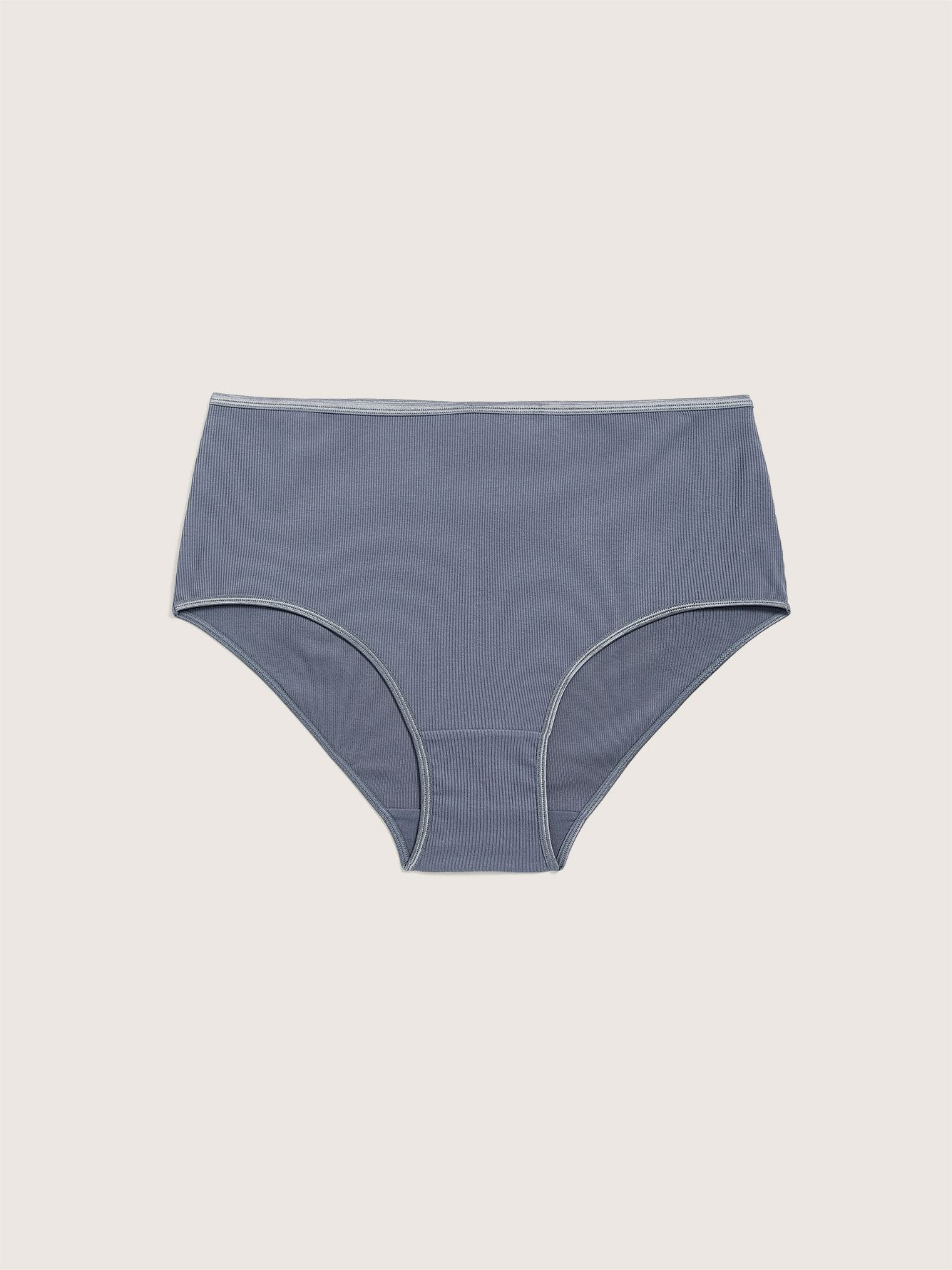 Solid Ribbed Cotton Brief - ti Voglio