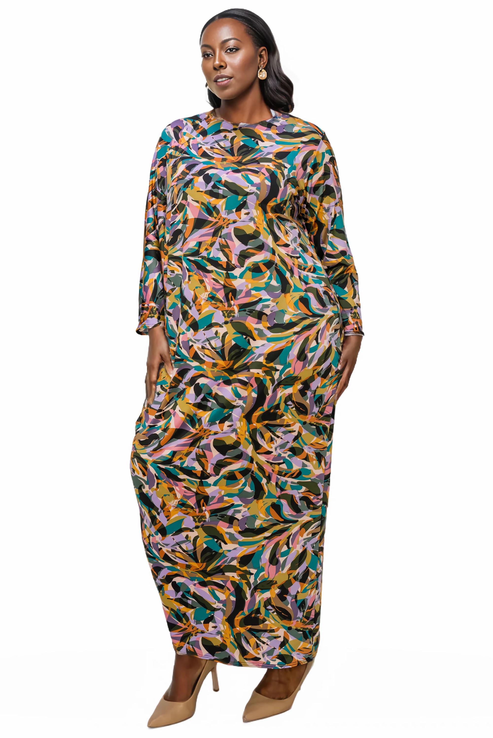Aurora Asymmetrical Maxi Dress - L I V D