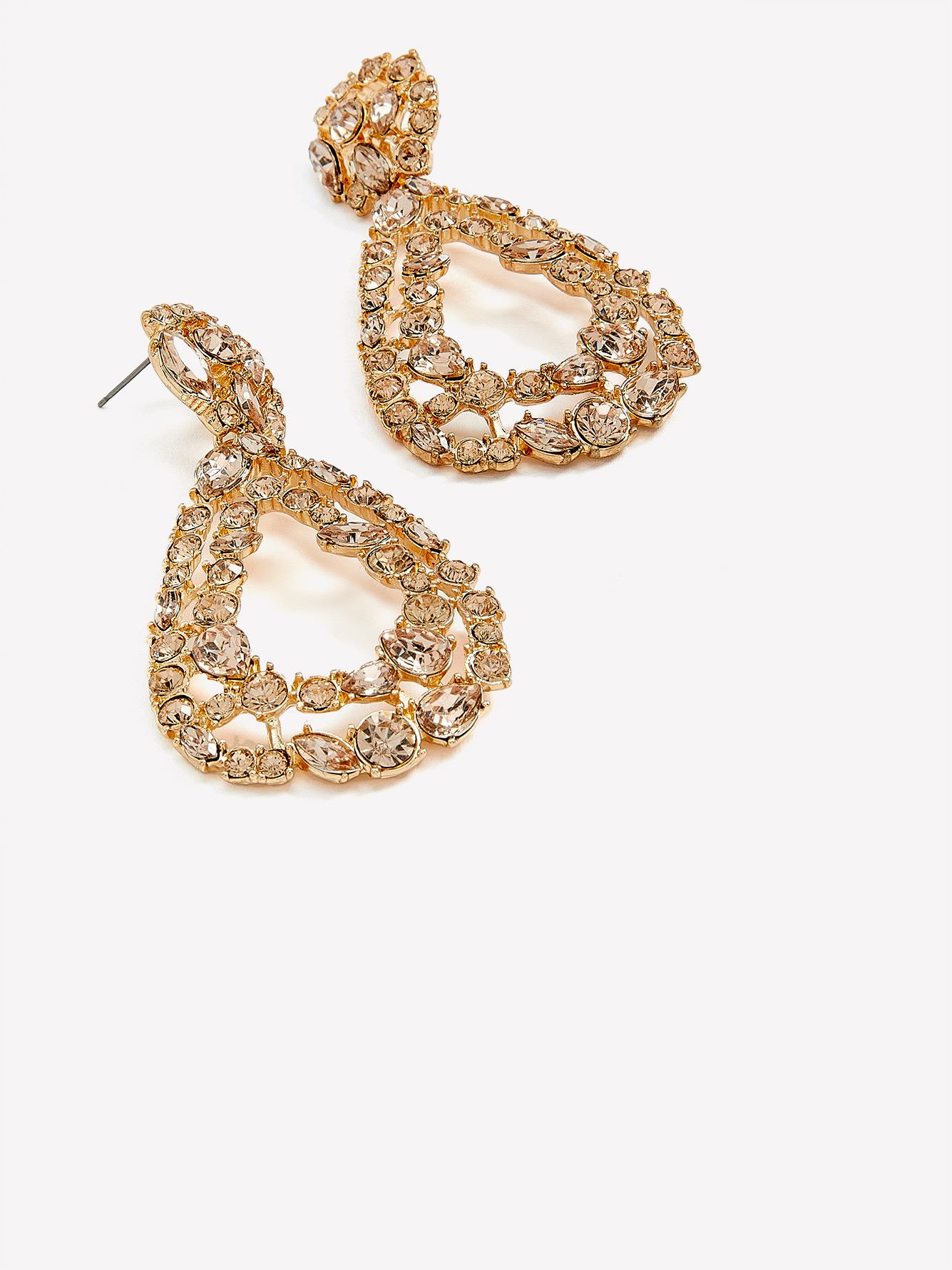 Chunky Tear Drop Stone Earrings