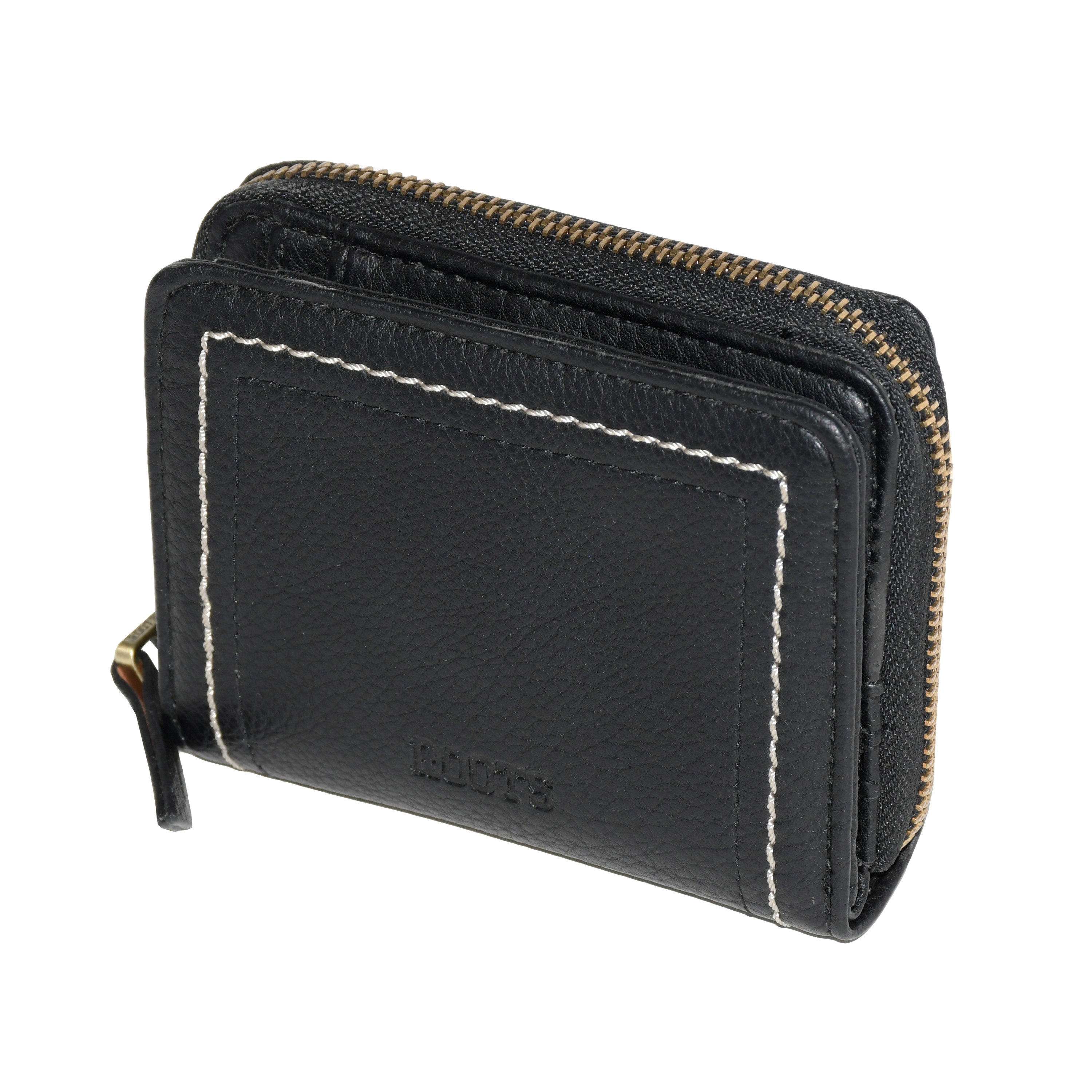 Roots Ladies Compact Zip Around Snap Wallet