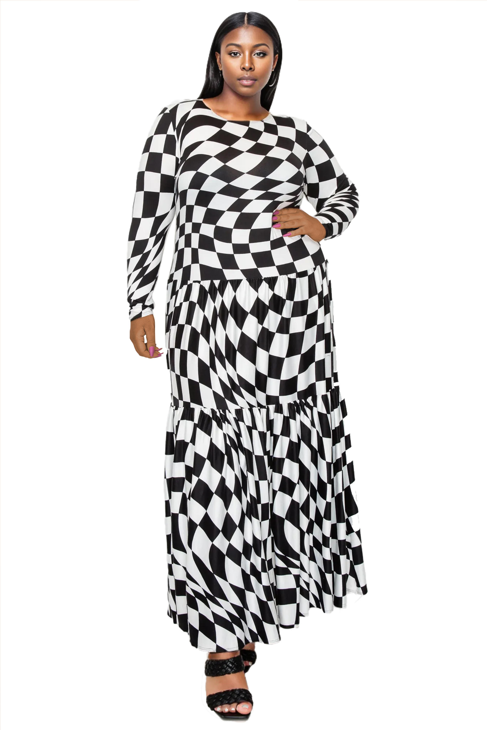Grayson Tiered Maxi Dress - L I V D