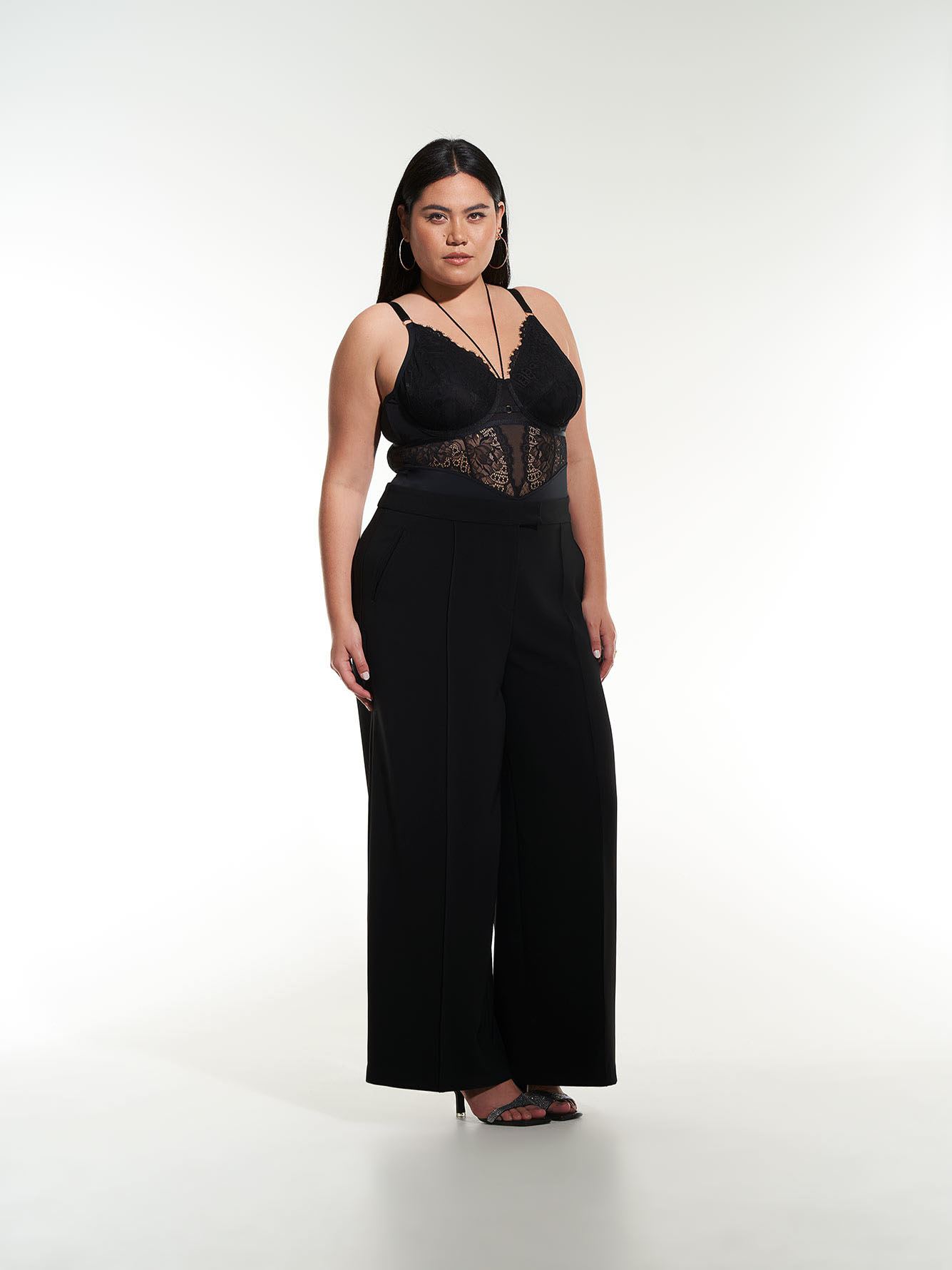 Black Wide-Leg Pant - Addition Elle