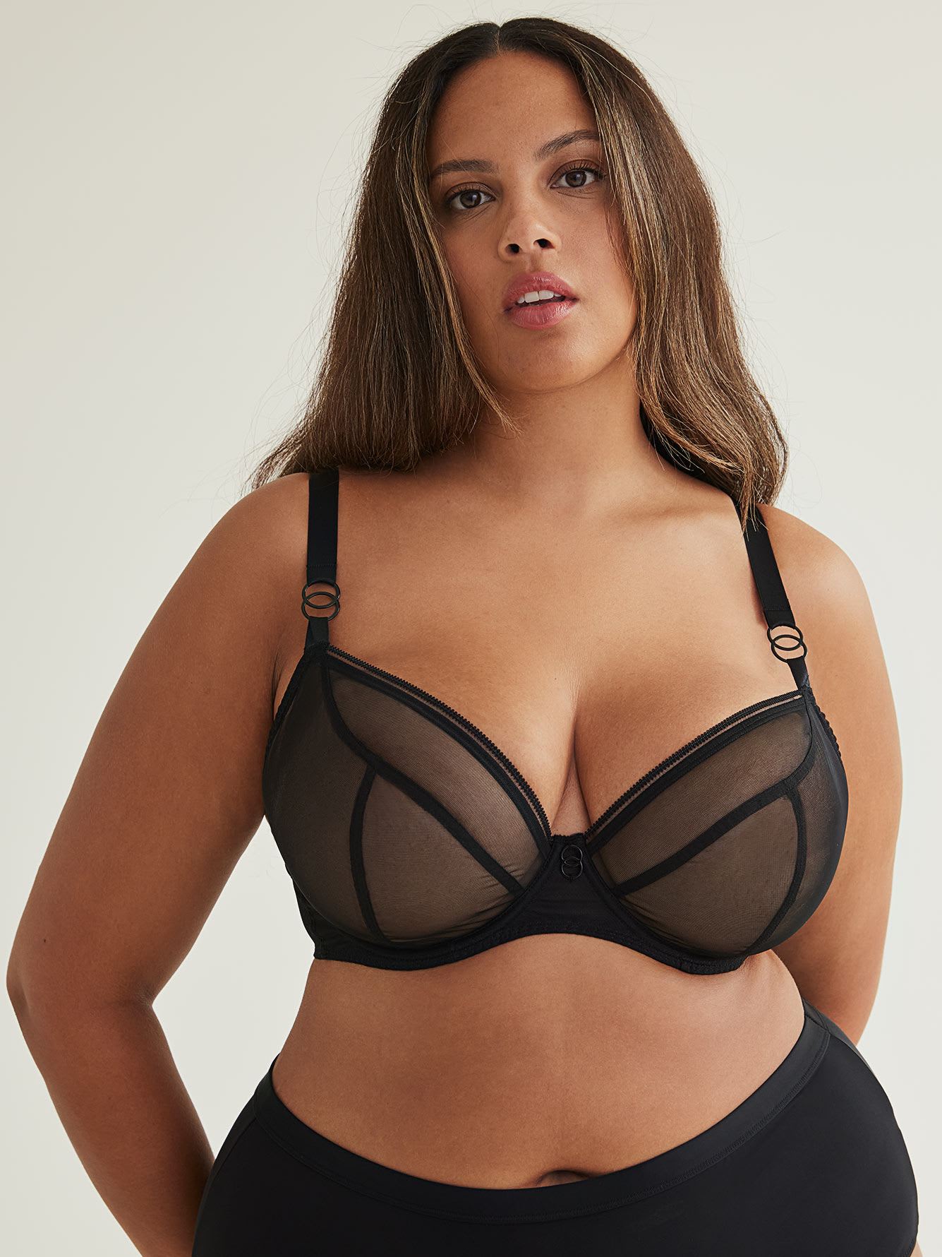 Sheer Mesh Plunge Bra - Curvy Kate