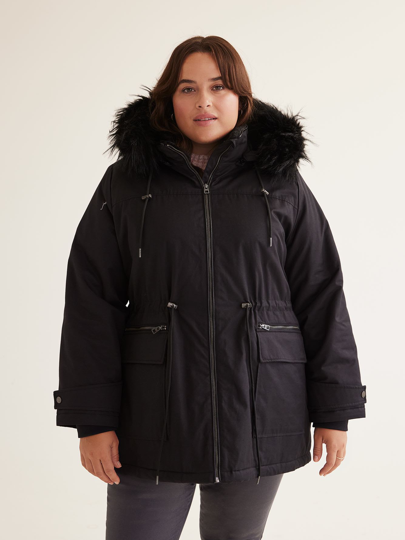 Responsible, Lined Parka Jacket with Removable Hood