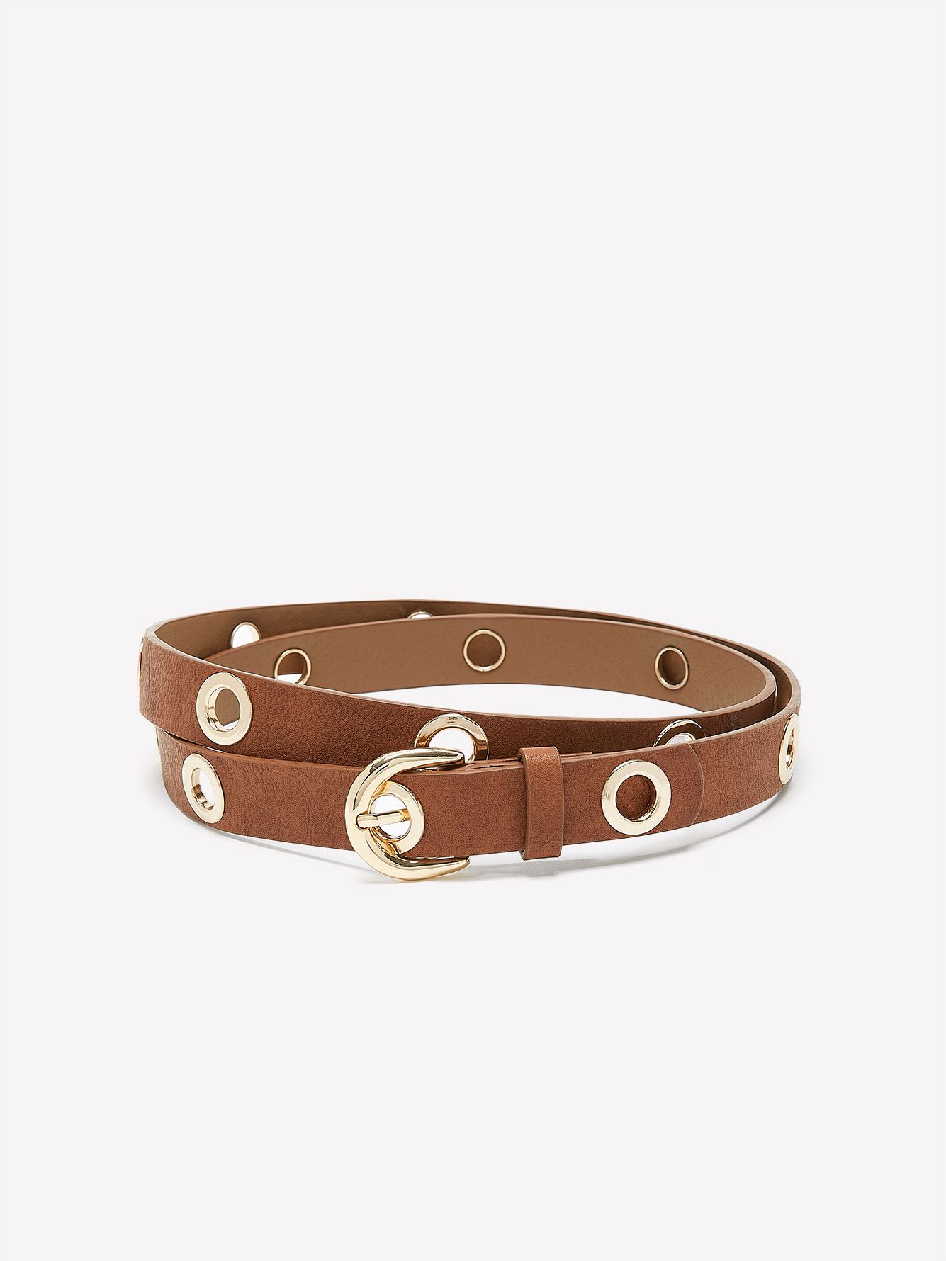 Denim Belt with Eyelets