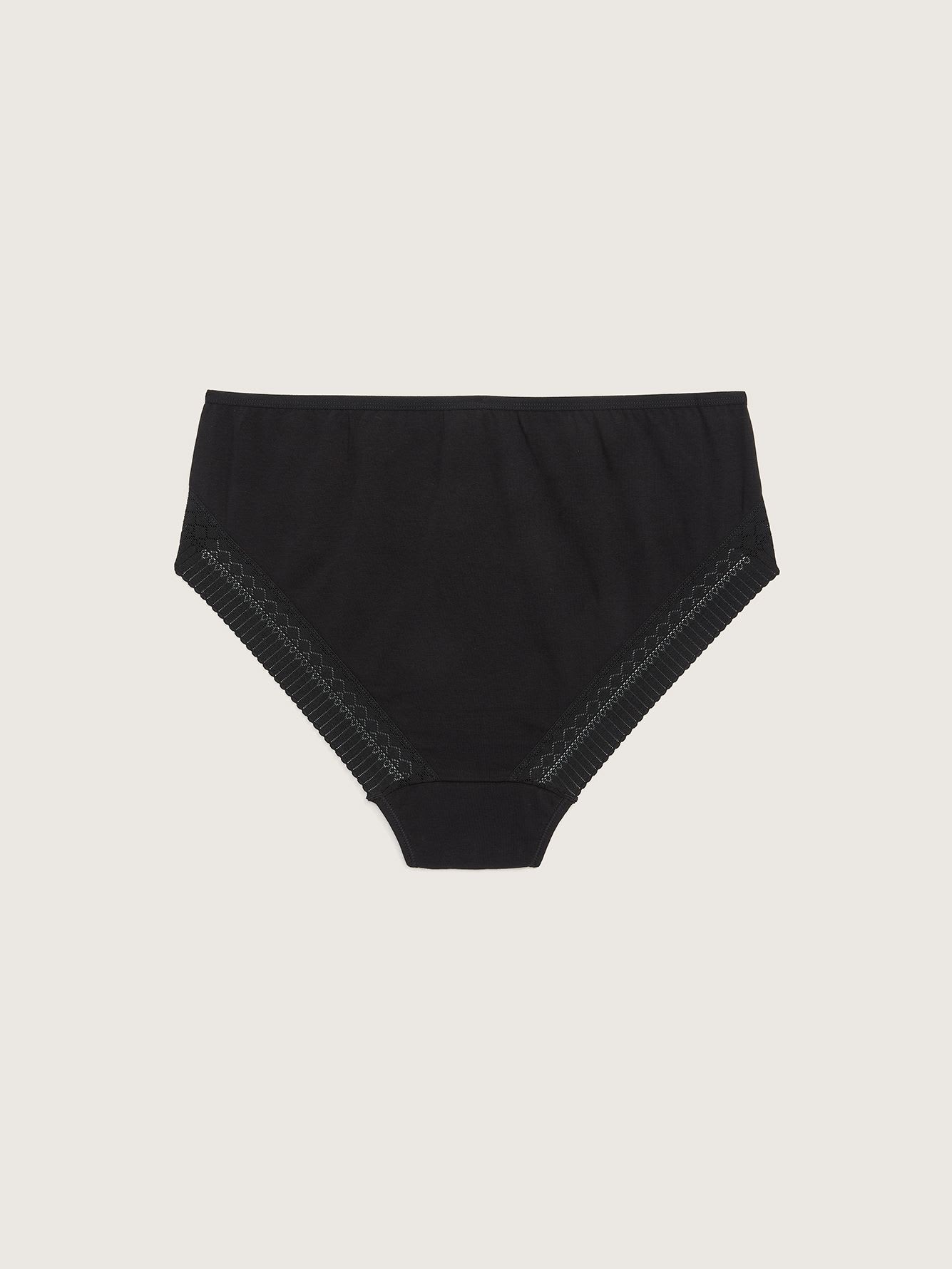 High-Cut Brief with Lace Applique - ti VOGLIO