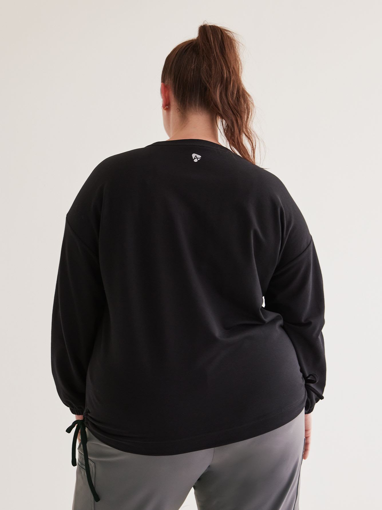 Crewneck Sweatshirt with Side Drawcord - Active Zone