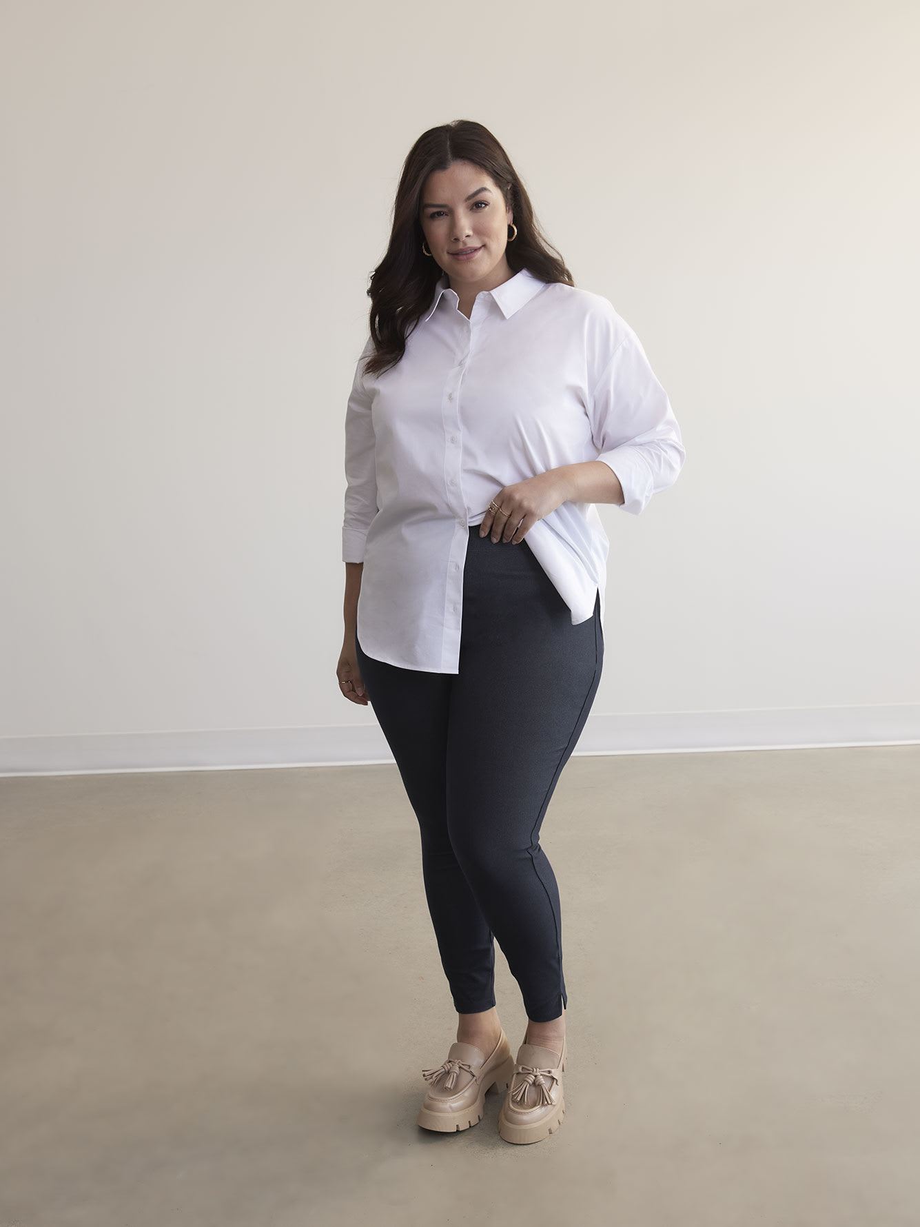Denim Legging with Side Slits - PENN. Essentials