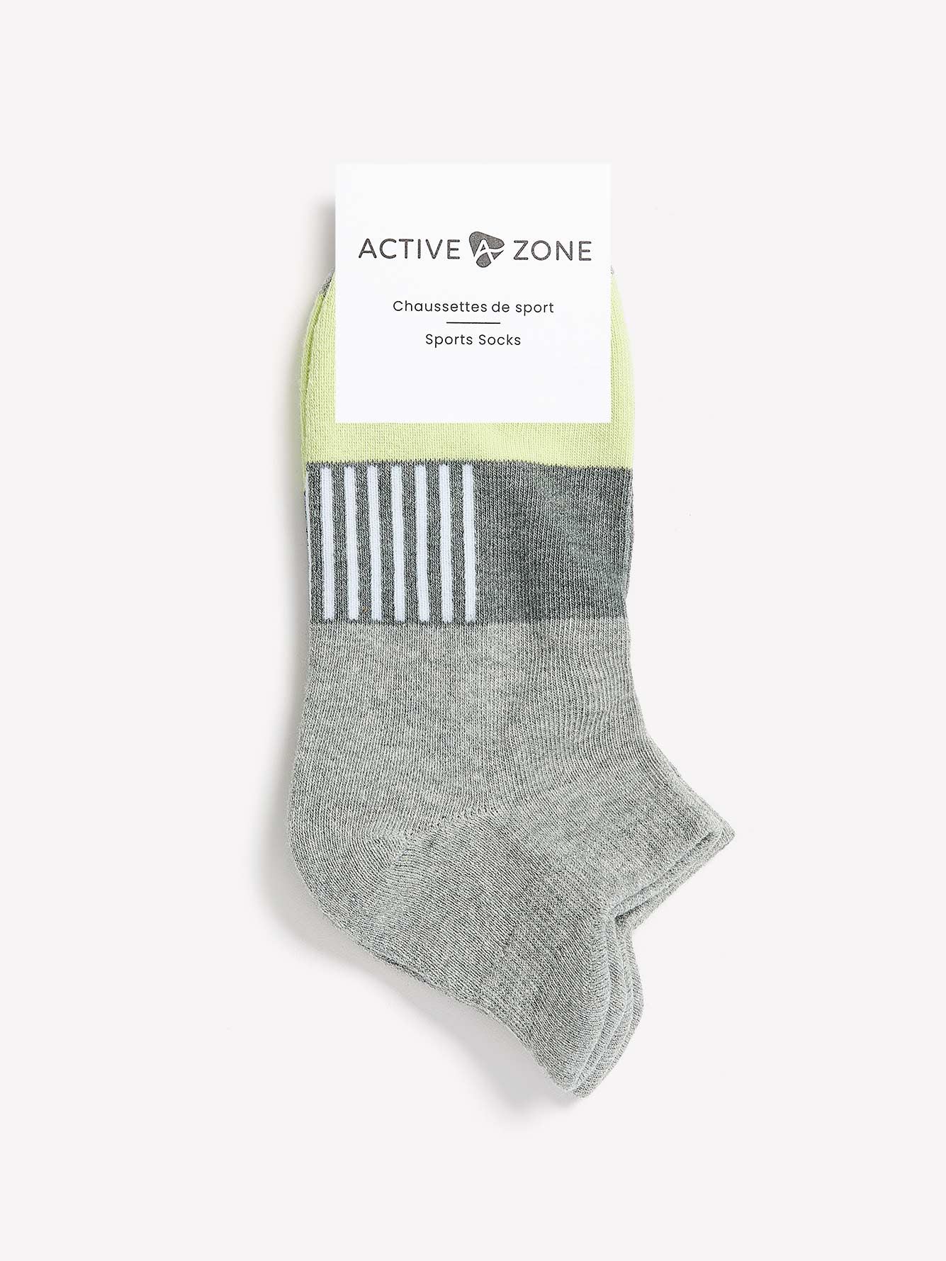 Ankle Sport Socks with Horizontal Stripes - Active Zone