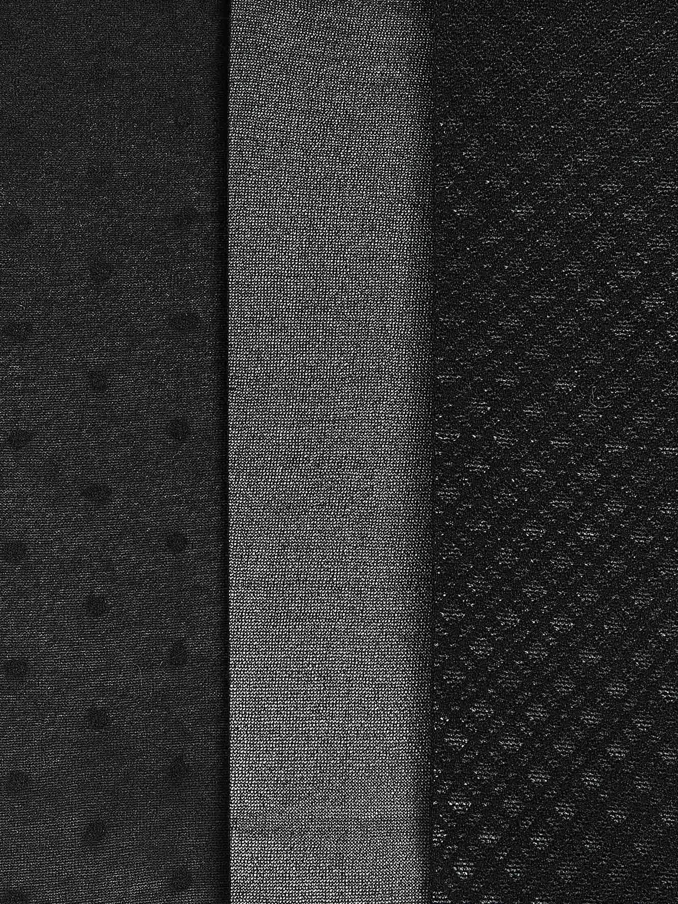Black Nylon Ankle Socks, Set of 3