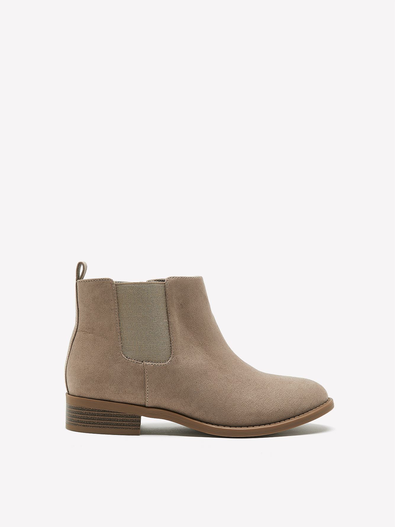 Extra Wide Width, Faux Suede Chelsea Bootie