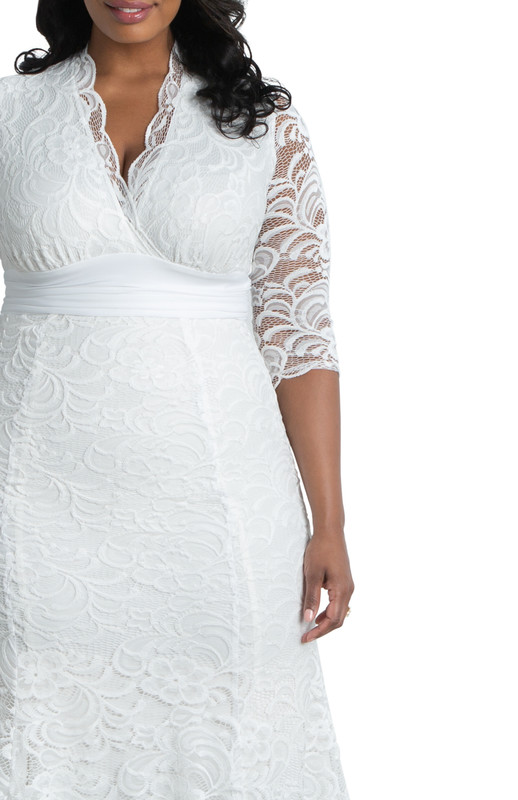 Kiyonna Plus Size Amour Lace Wedding Gown (Plus Size)