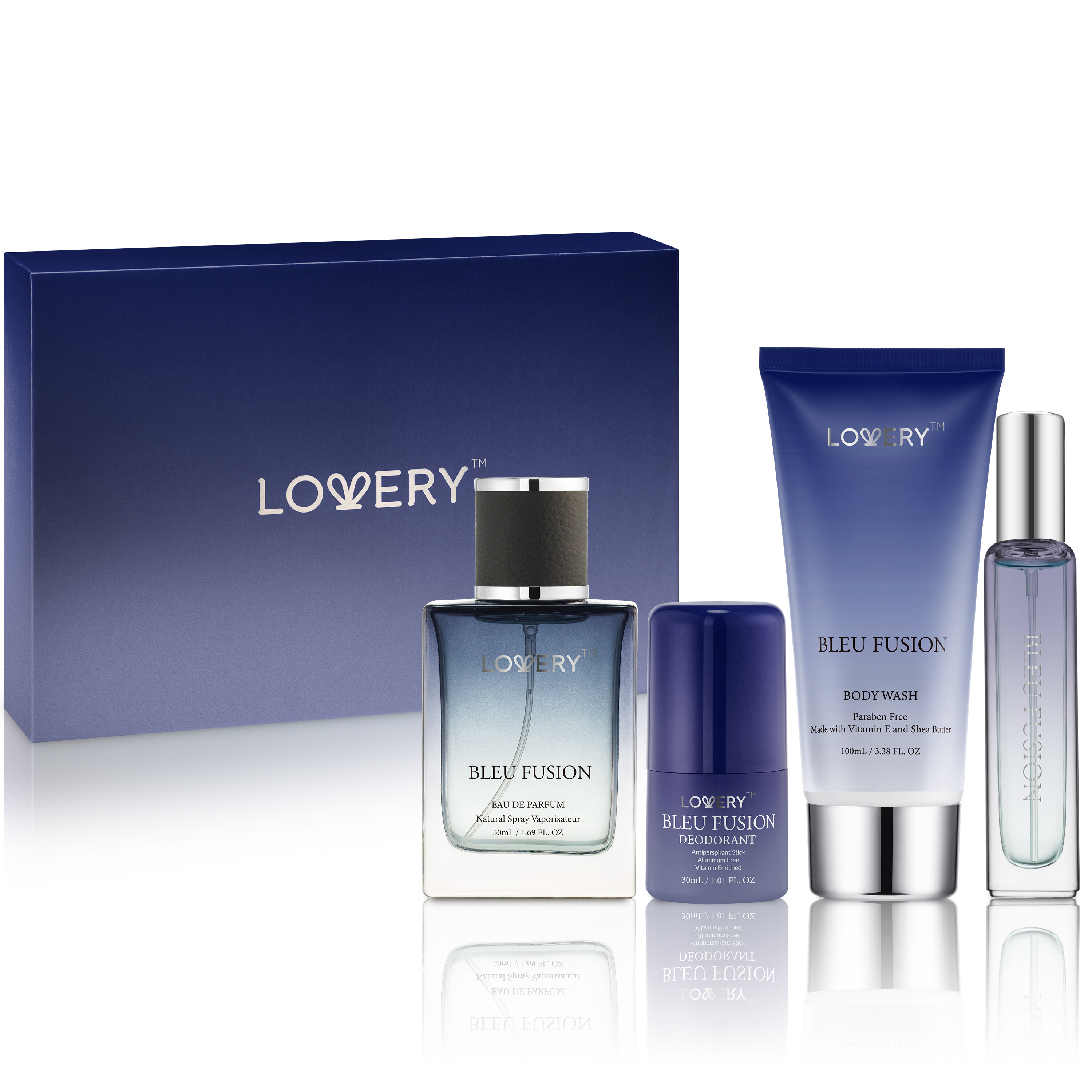 5-Pc. Bleu Fusion Bath & Body Care Gift Set with Perfume, Cologne & More