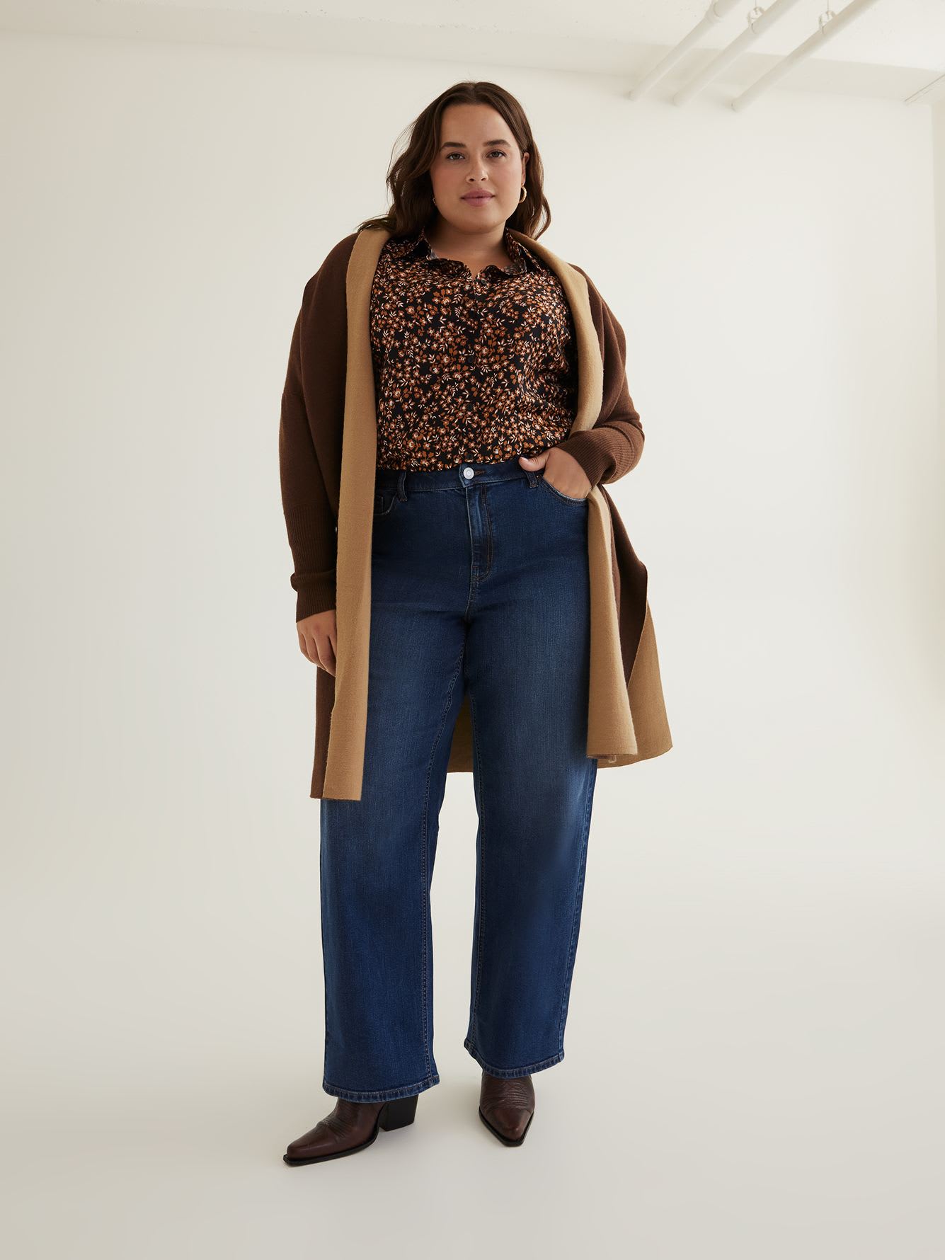 Long Double Knit Cardigan