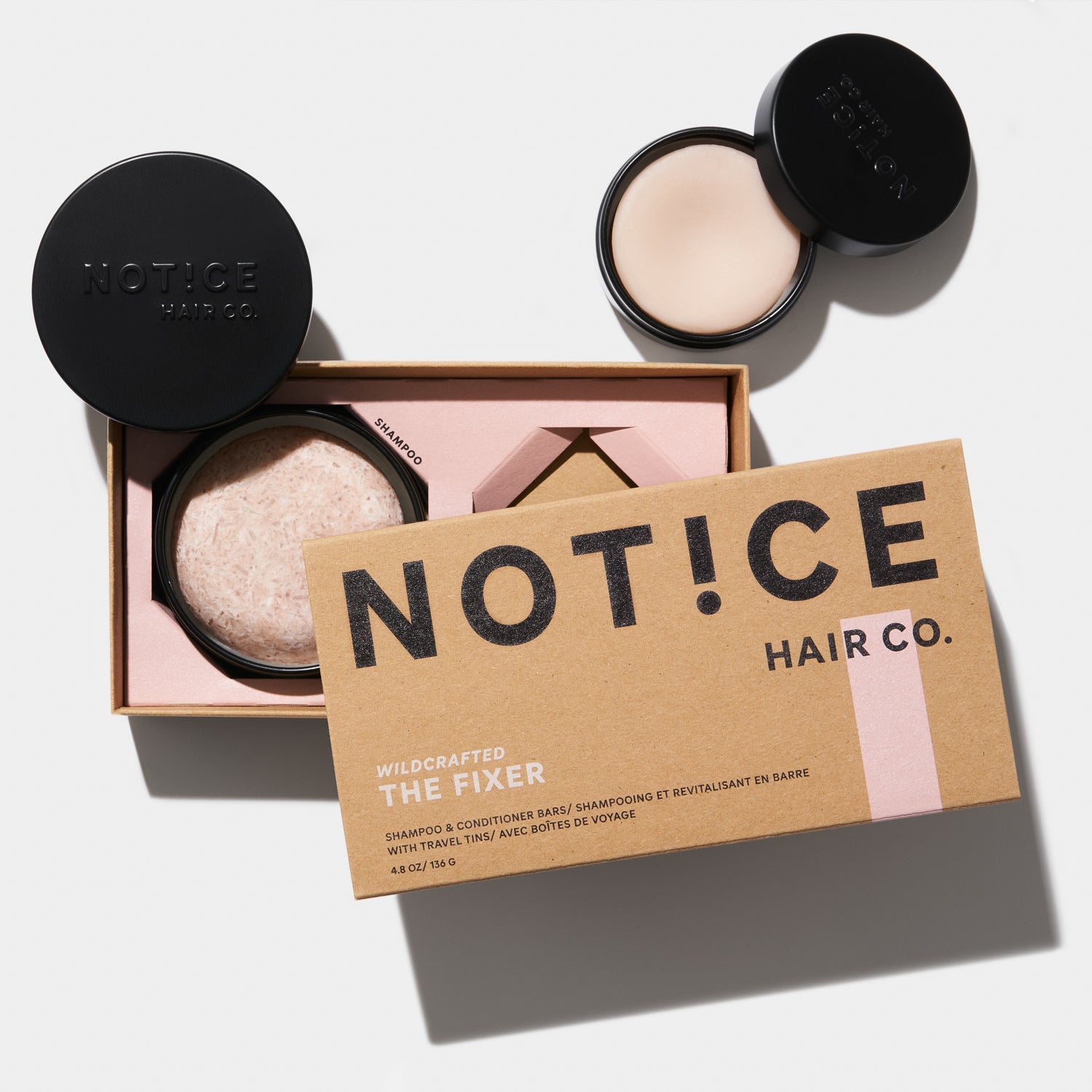 The Fixer Shampoo & Conditioner Bars Travel Set