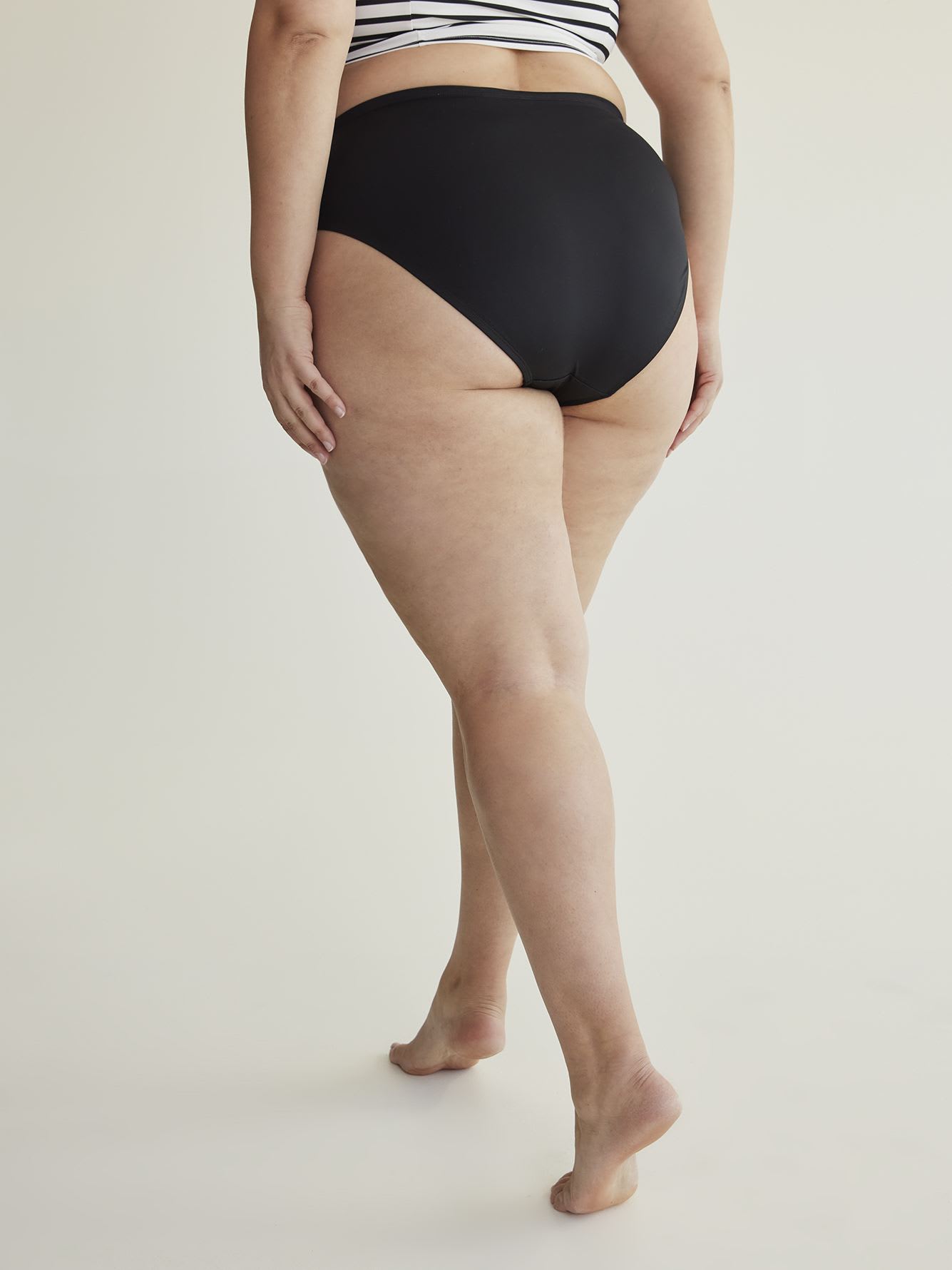 Black Hipster Swim Brief