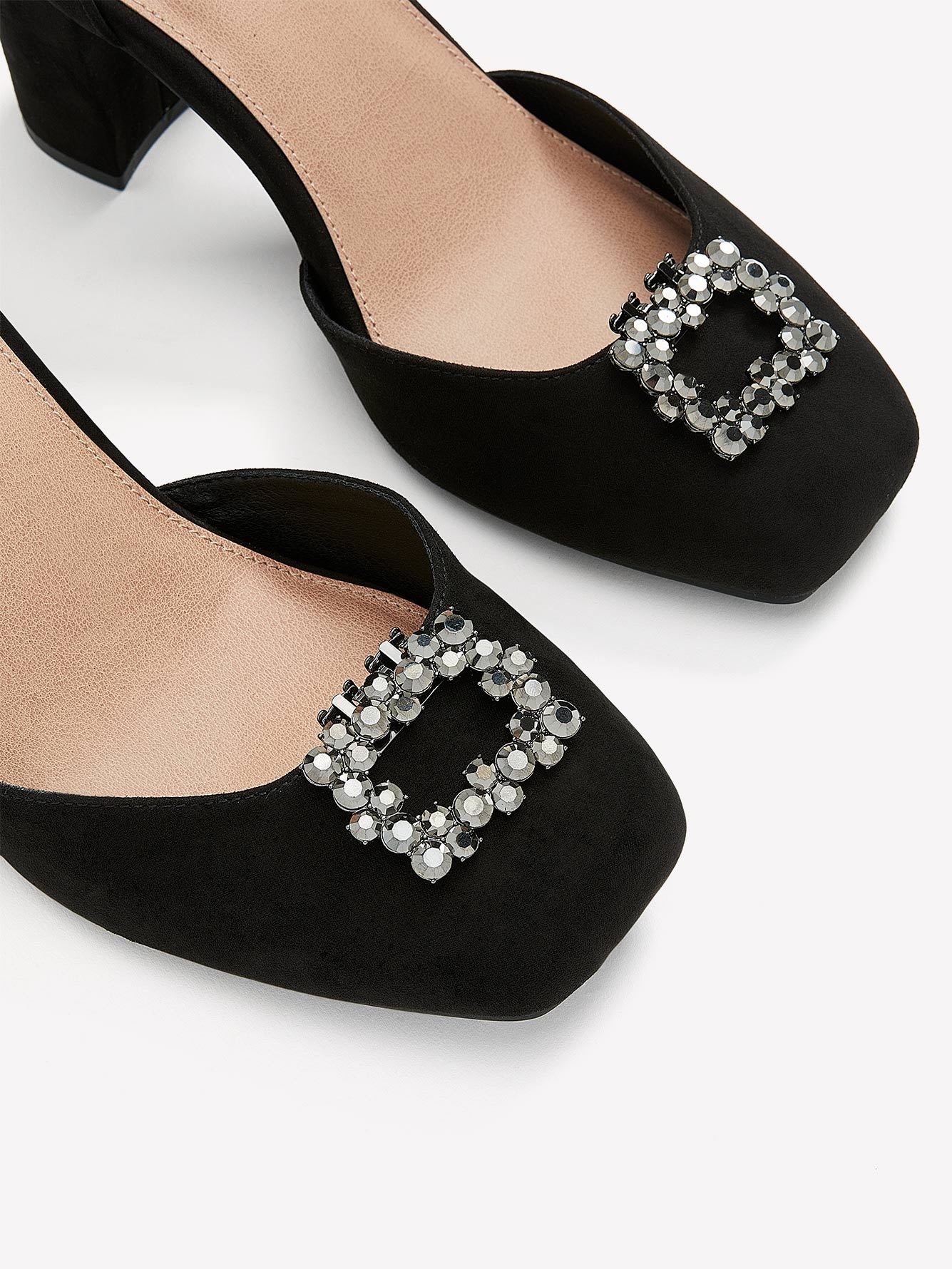 Square Rhinestone Shoe Clips, Set of 2