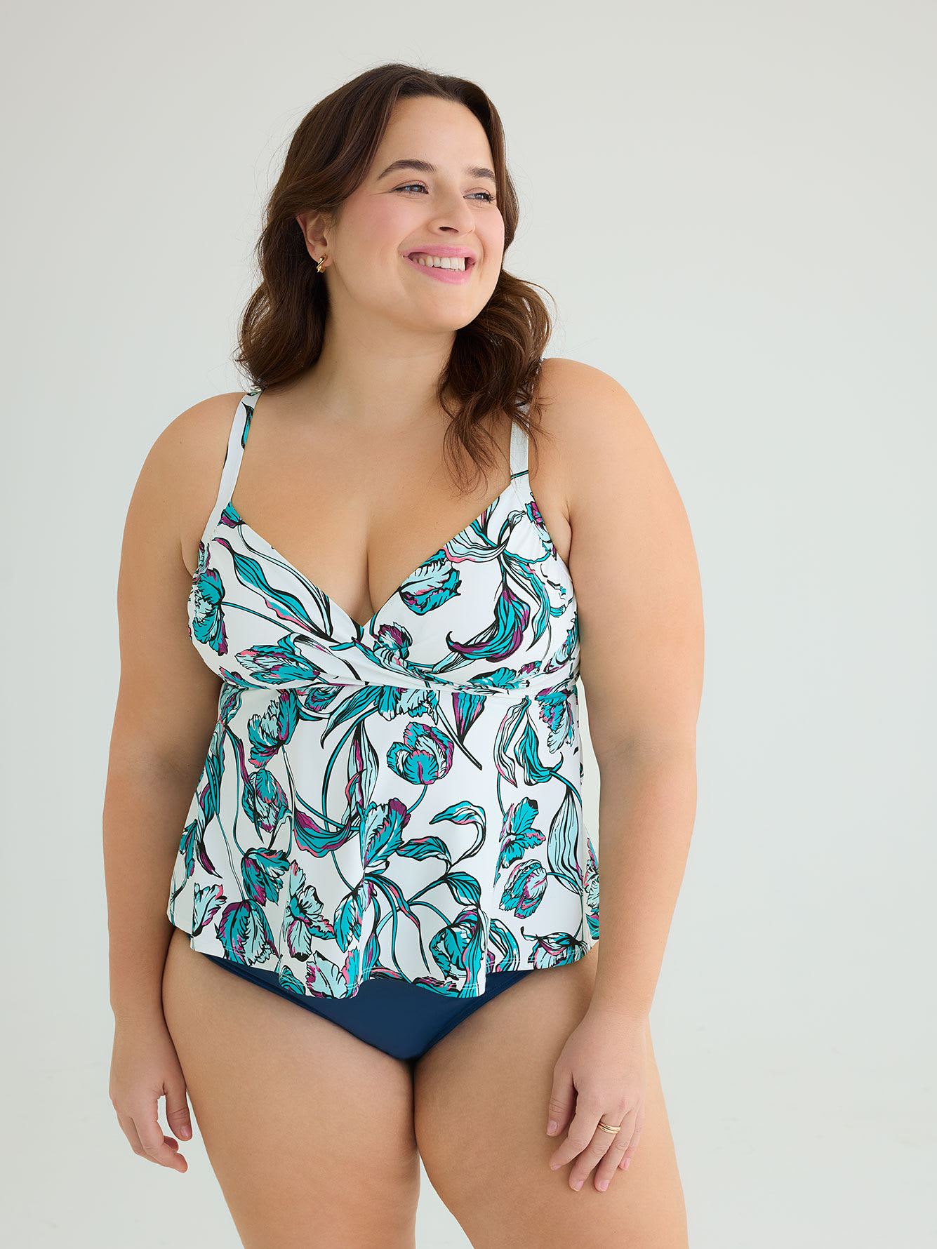 Printed Lounge Tankini Top