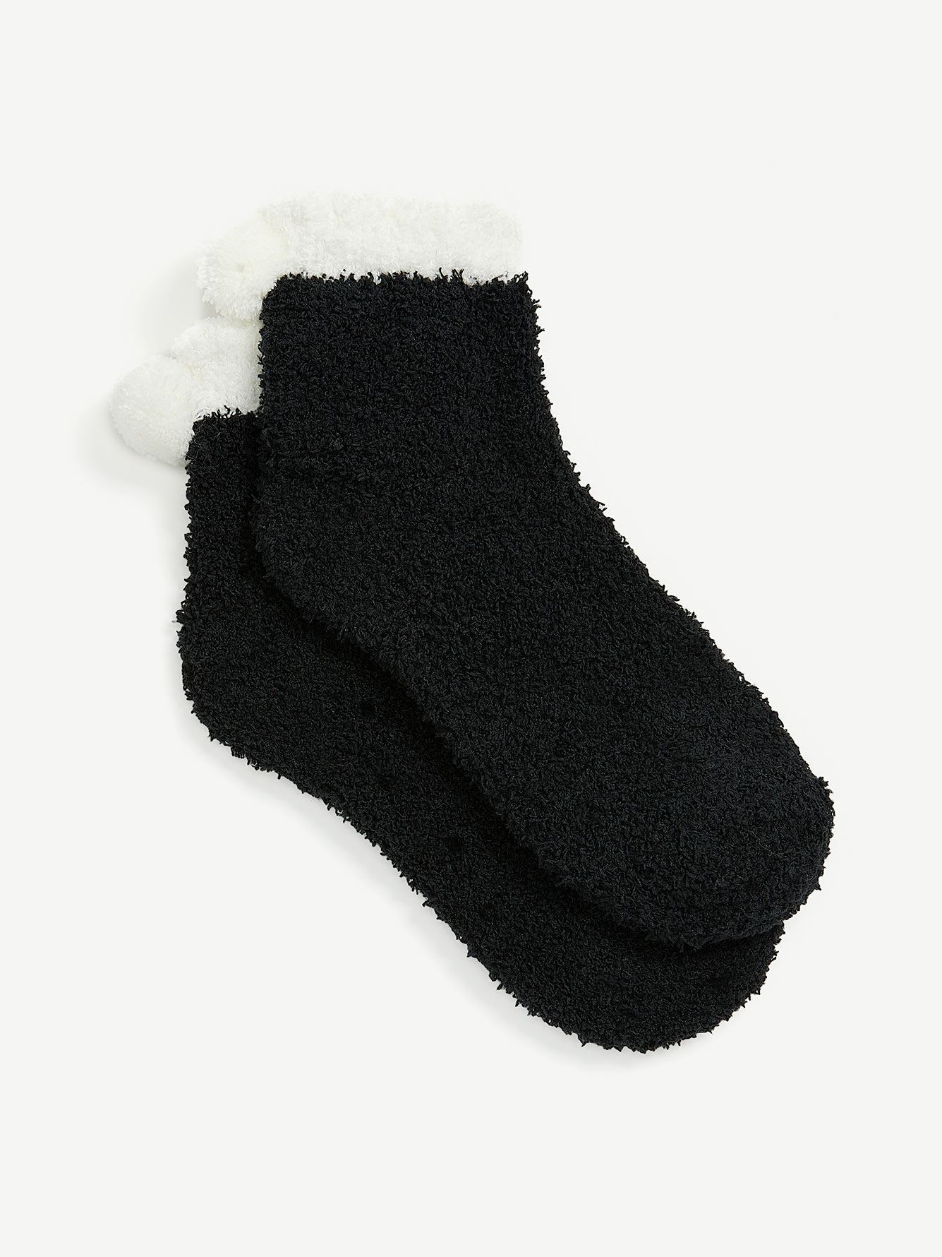 Soft Fleece Socks with Pompoms - ti Voglio