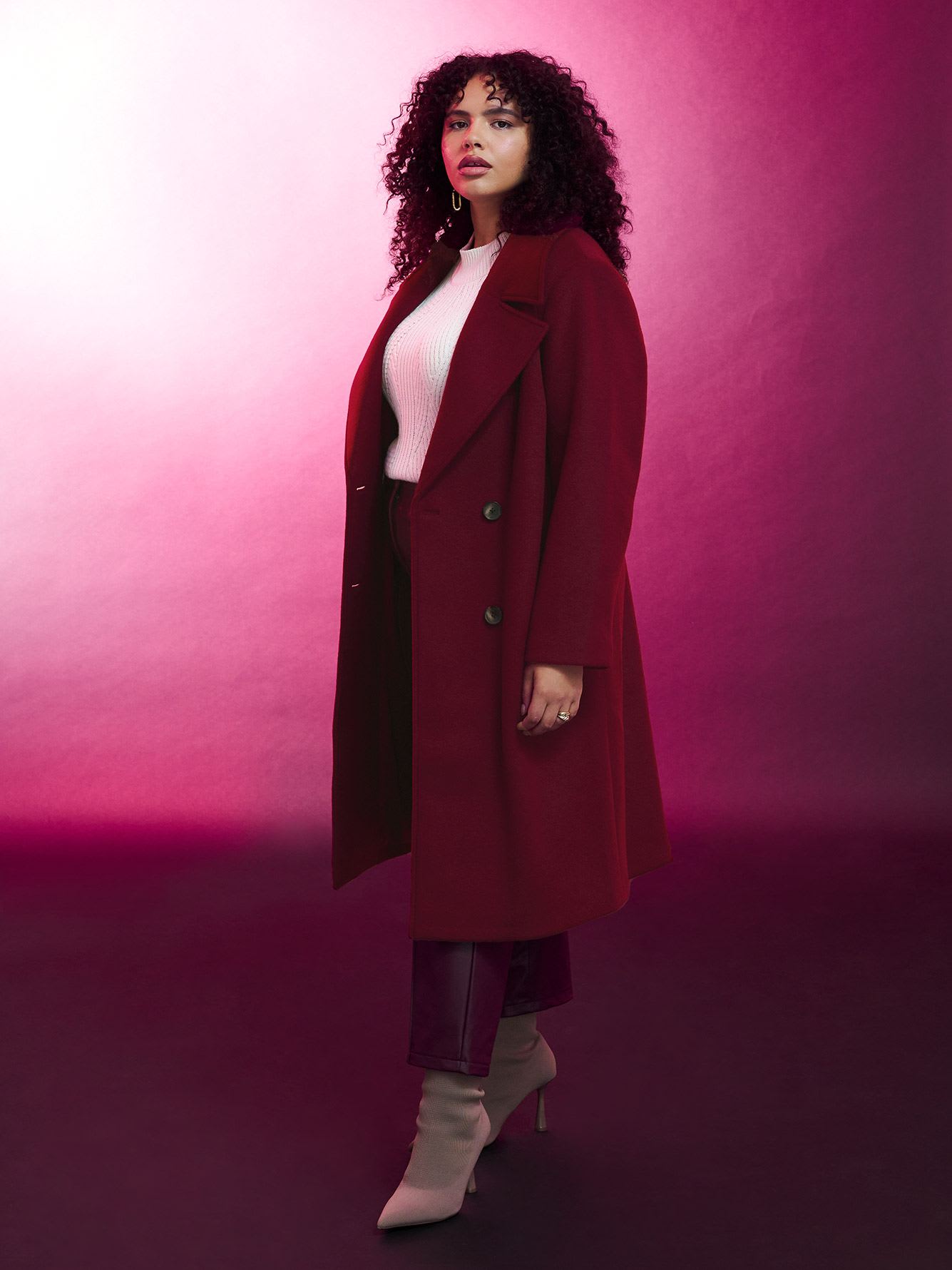 Double-Breasted Coat - Addition Elle