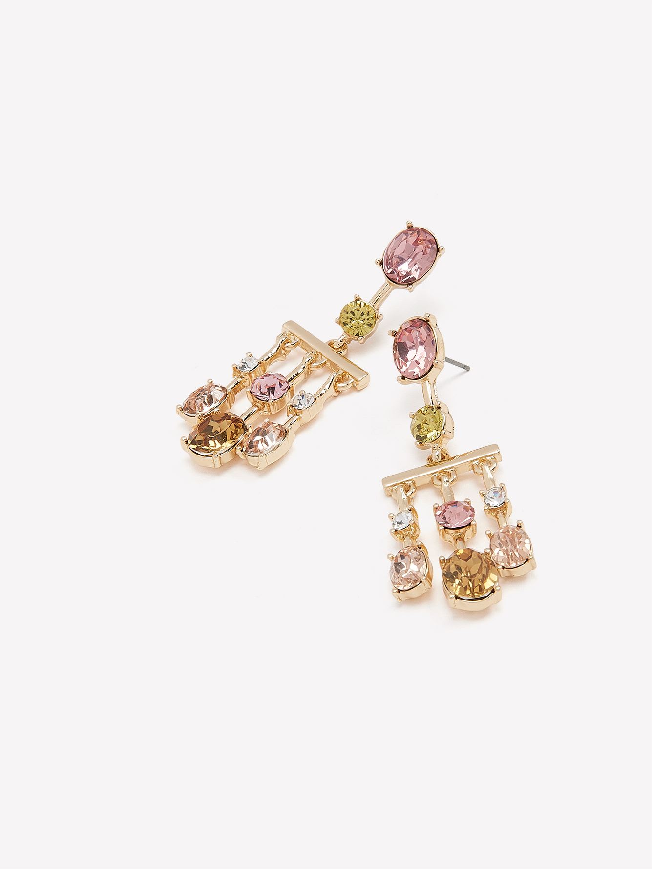 Fancy Stone Drop Earrings