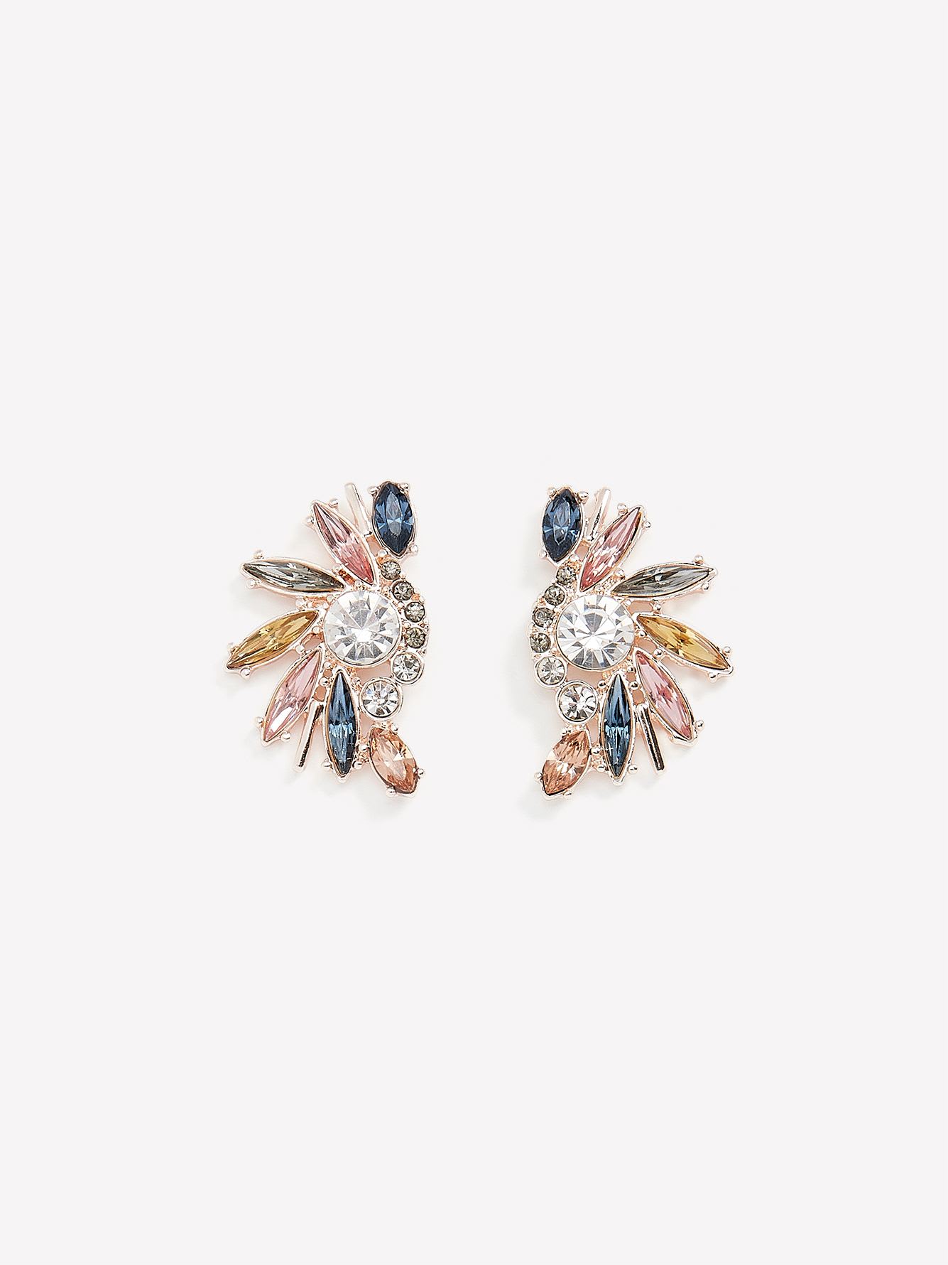 Clustered Stone Earrings