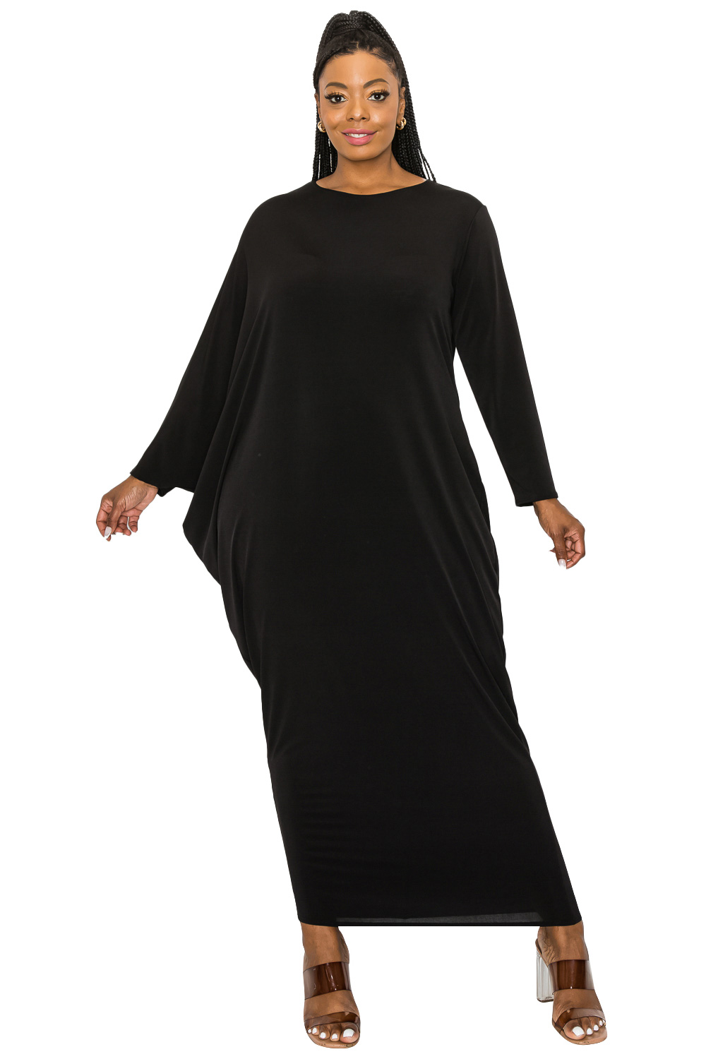 Louella Asymmetrical Maxi Dress - L I V D
