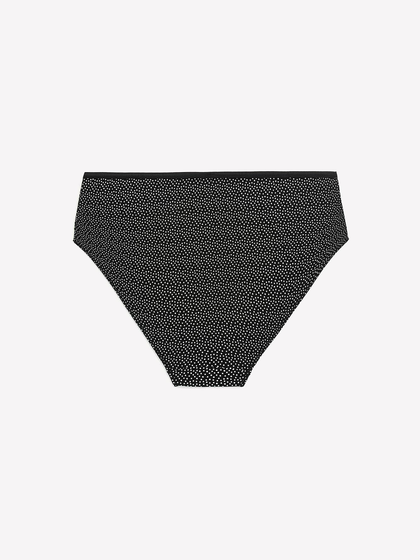 High-Cut Cotton Brief with Polka-Dot Print - ti Voglio