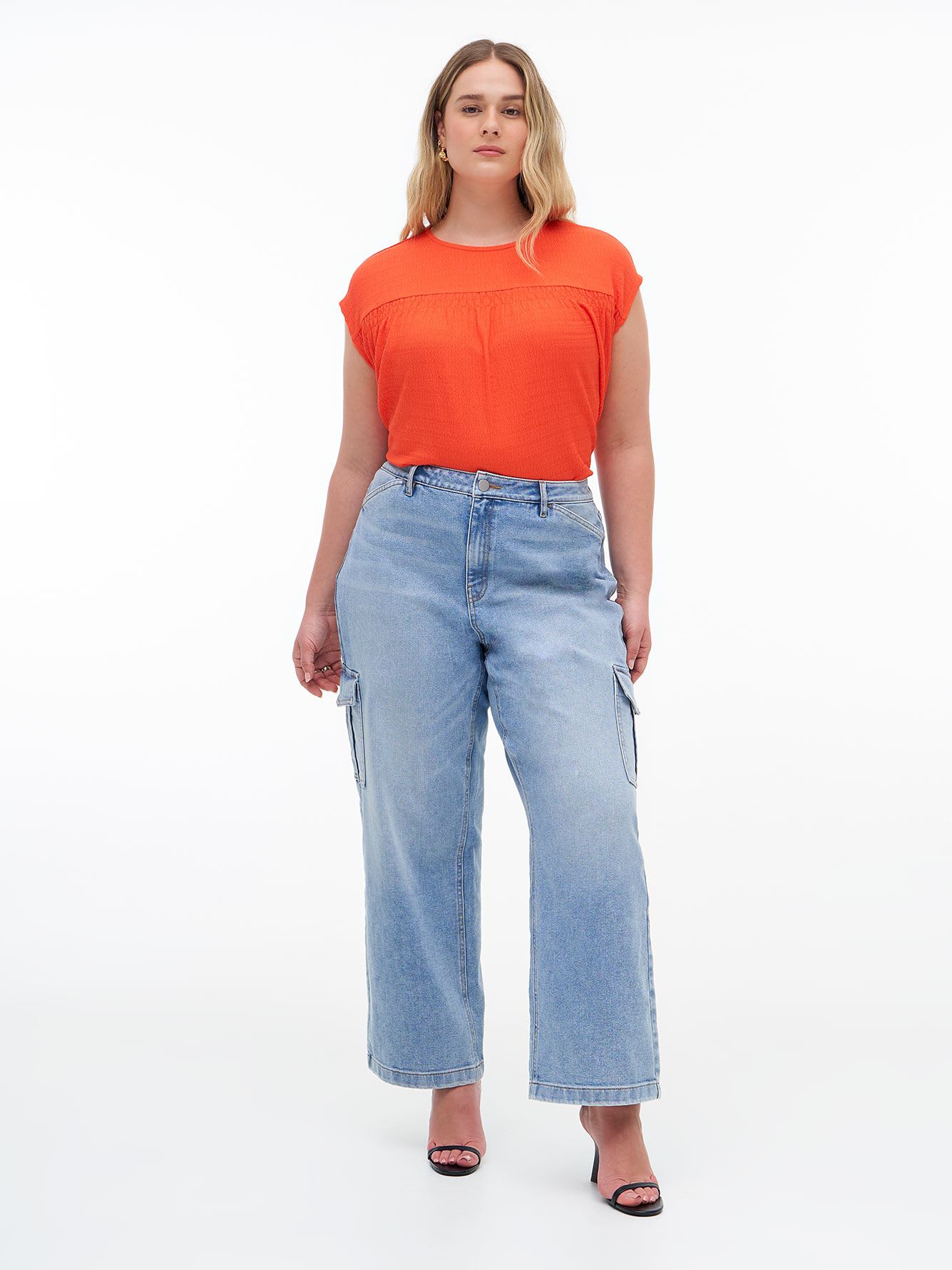 Knit Top with Crew Neck - Addition Elle