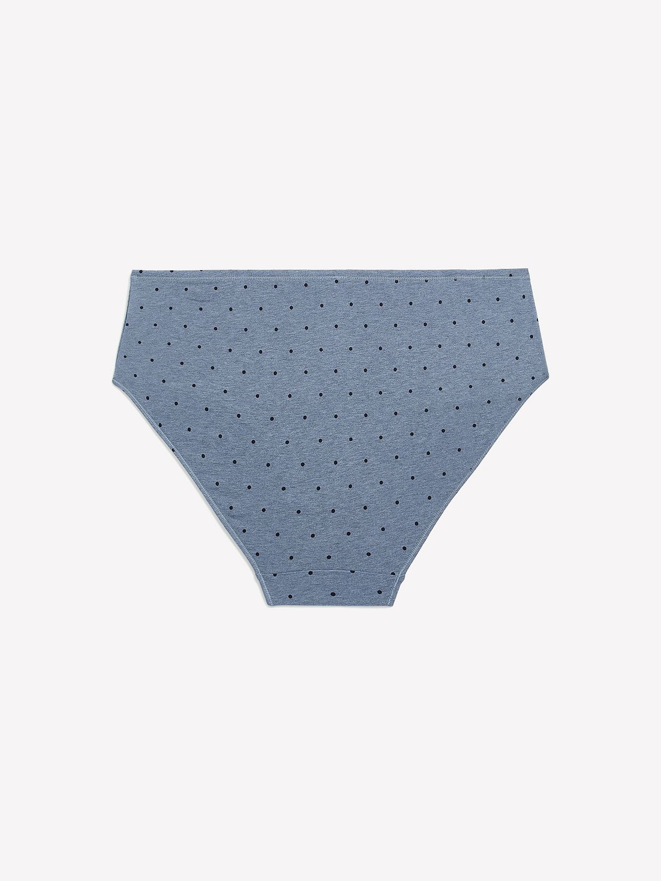 High-Cut Cotton Brief, Dot Print - ti Voglio
