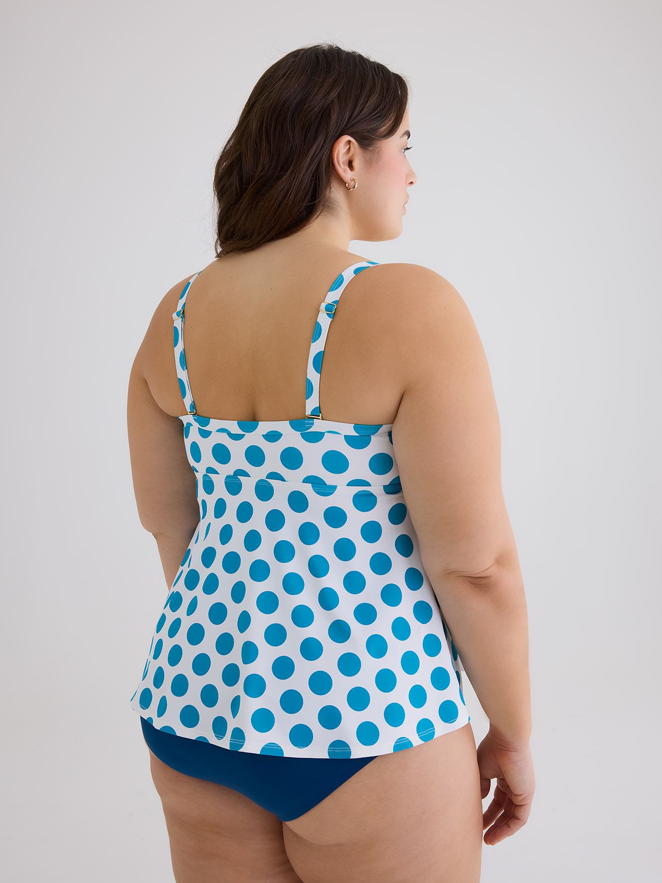 Printed Swing Tankini with Ring Details