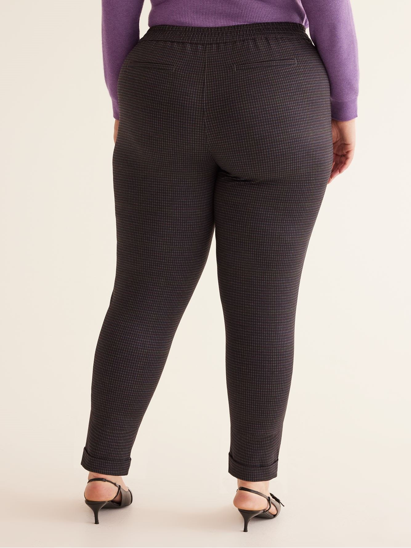 Essential Ponte de Roma Plaid Pant Tapered-Leg