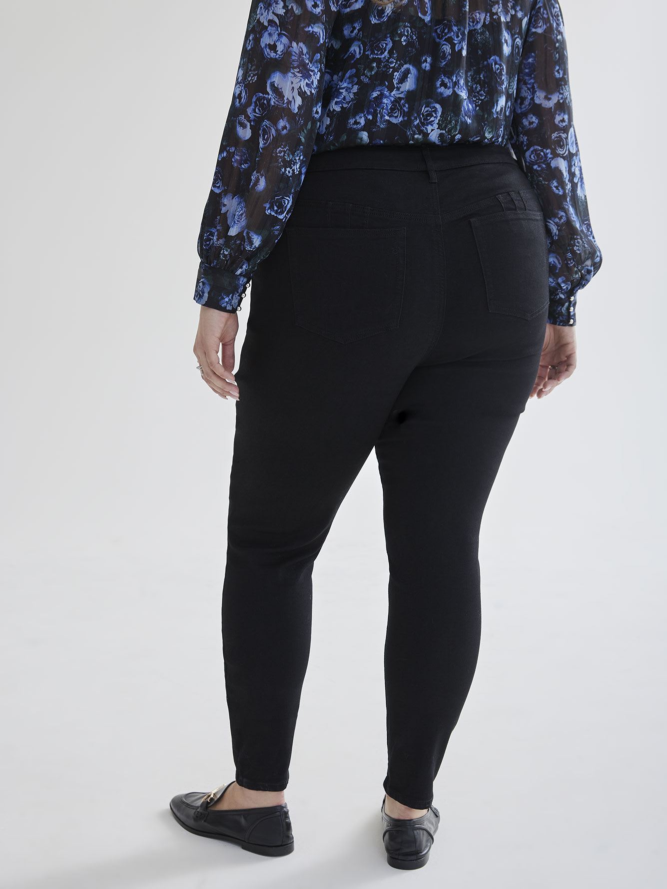 Responsible, Black Curvy Jeggings - Addition Elle